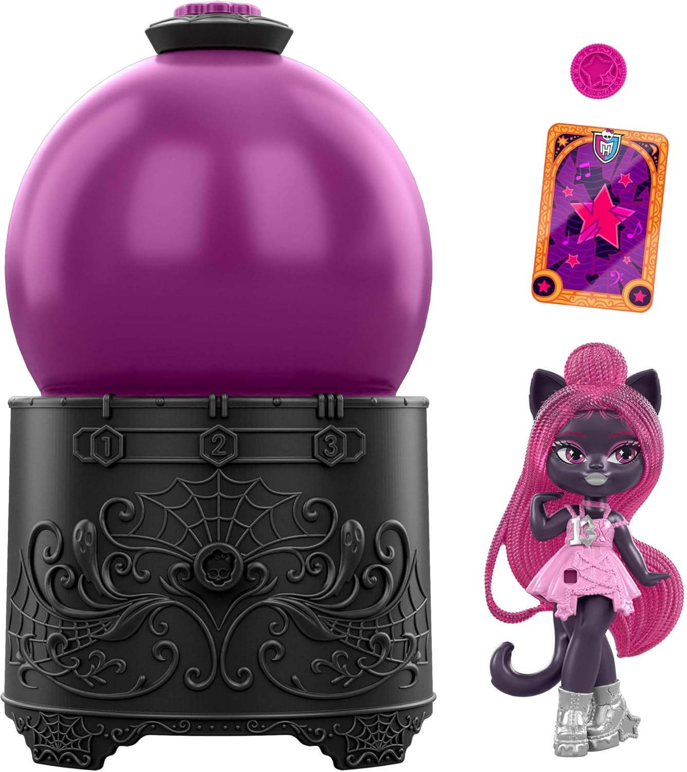 Thumbnail 4 de Monster High Potions – Sfera di Cristallo (JCX99), mini bambola a sorpresa con effetto cambia colore in acqua e accessori