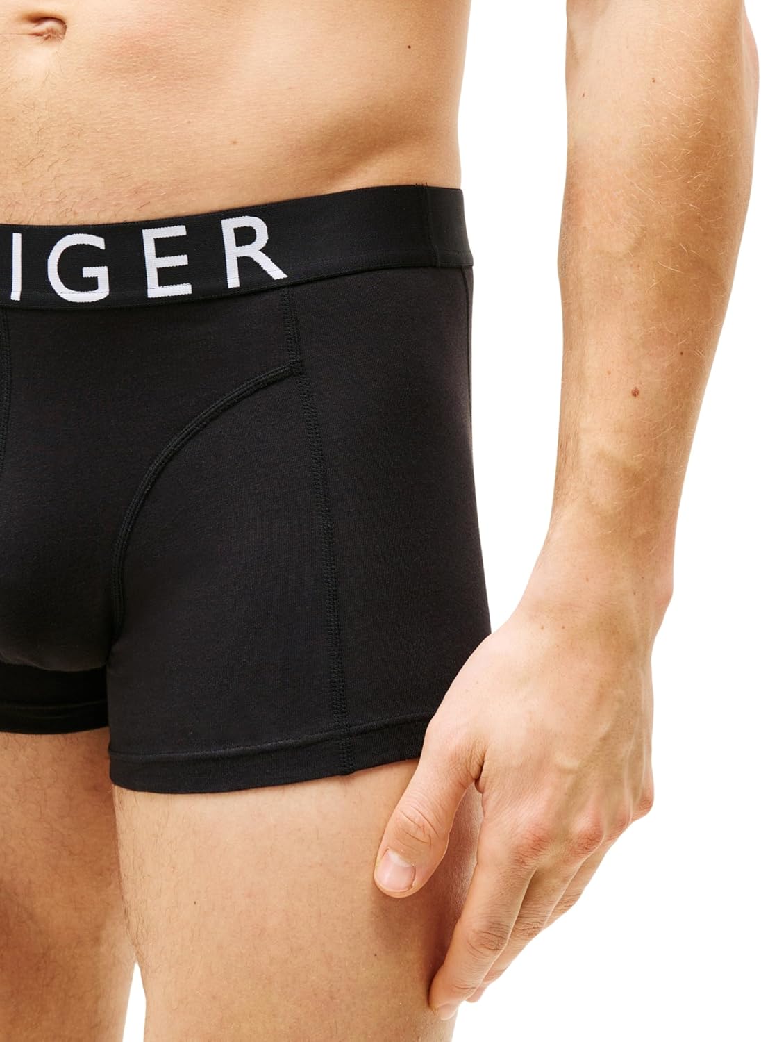 Detalle de Tommy Hilfiger Boxers Lot de 3 Homme avec Ceinture Logo – Confort et style sans couture