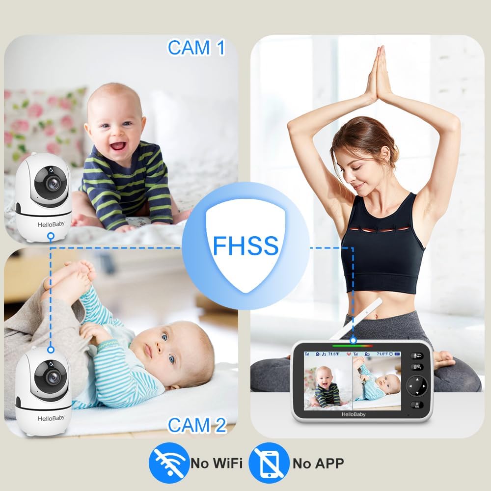 Thumbnail 5 de HelloBaby 2-Camera Baby Monitor