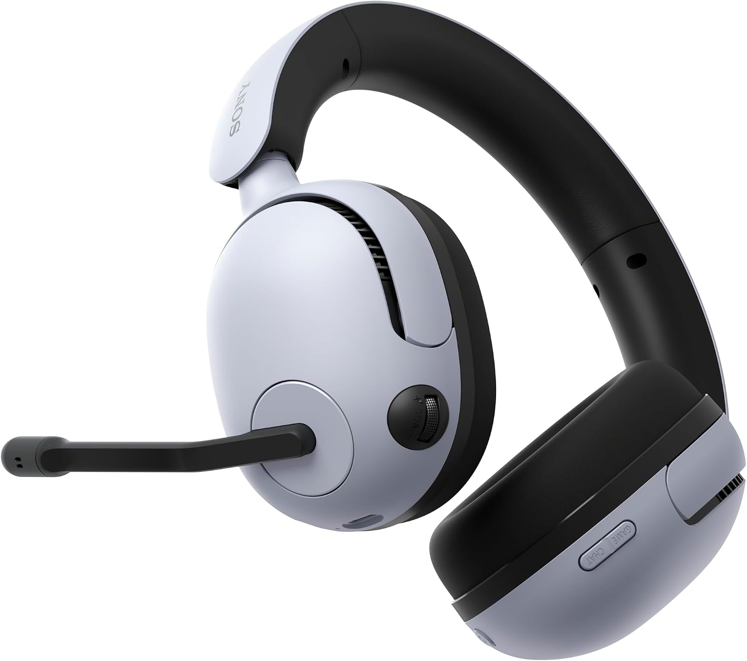 Detalle de Sony INZONE H5: cuffie wireless da gaming con sonoro 360° e AI mic, bianco