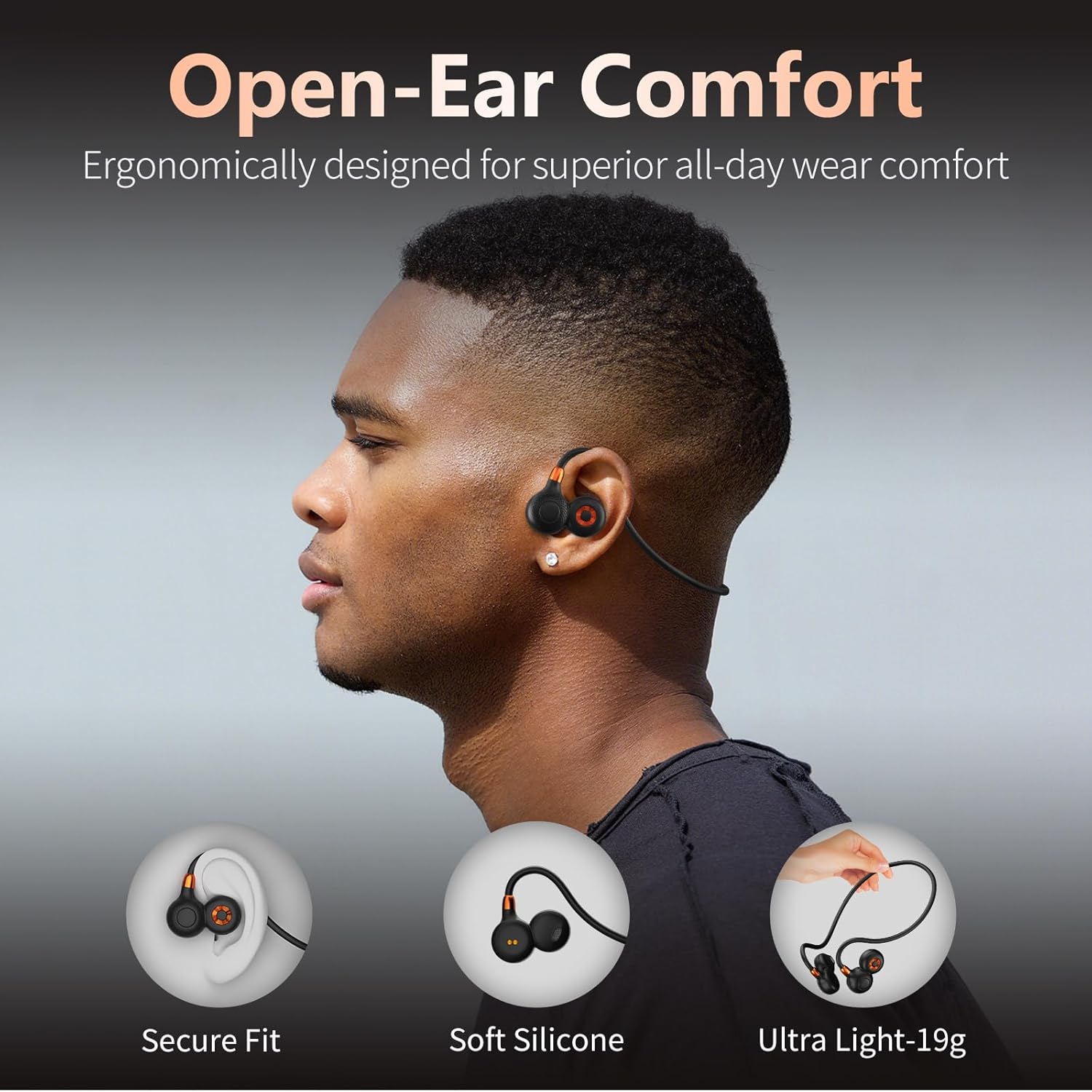 Thumbnail 2 de Ortizan Bone Conduction Headphones 15H playtime