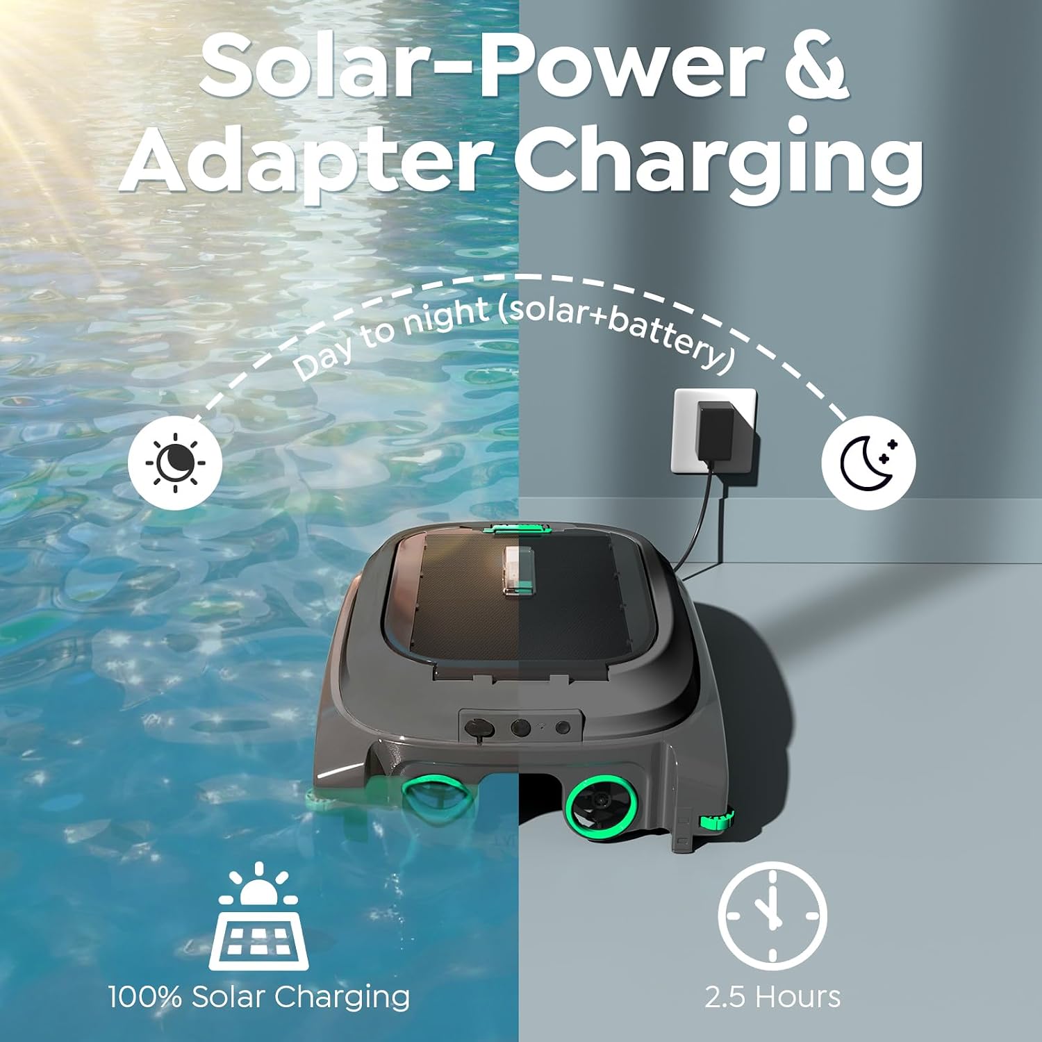 Thumbnail 2 de BRINBO Solar Pool Skimmer Robot SK01