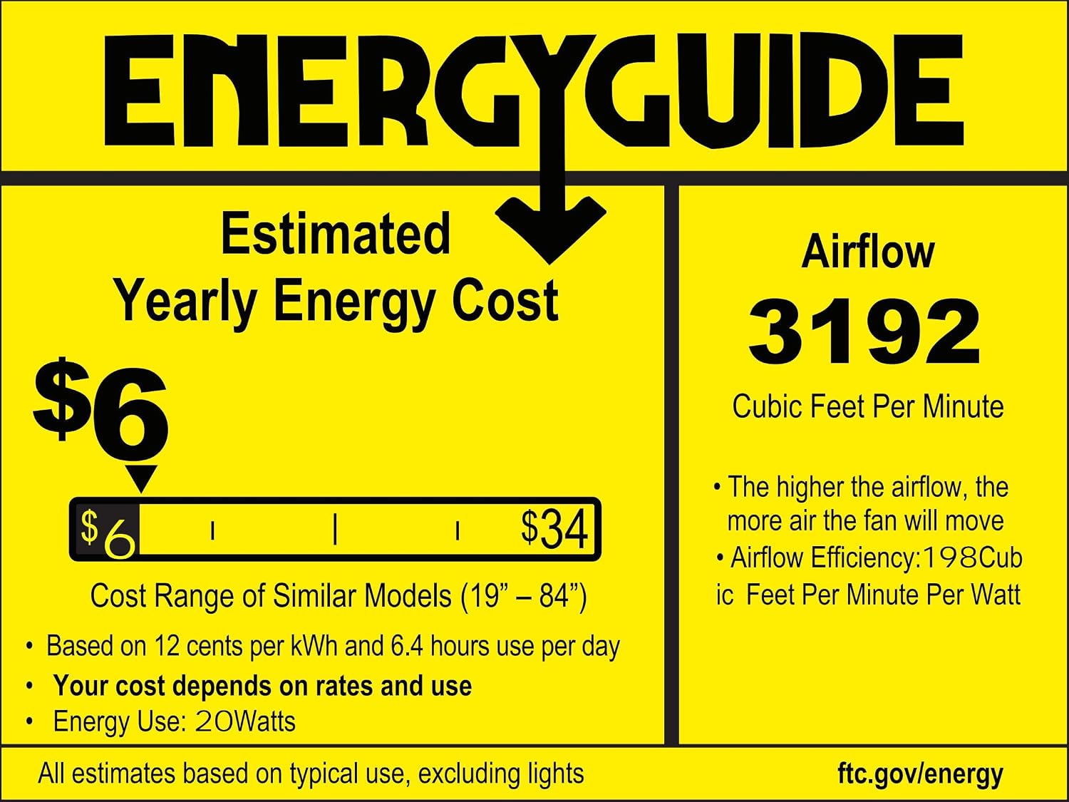 Thumbnail 6 de VOLISUN 8225C-600 Ceiling Fan with Light, 23.6-Inch Black Flush Mount, Dimmable LED
