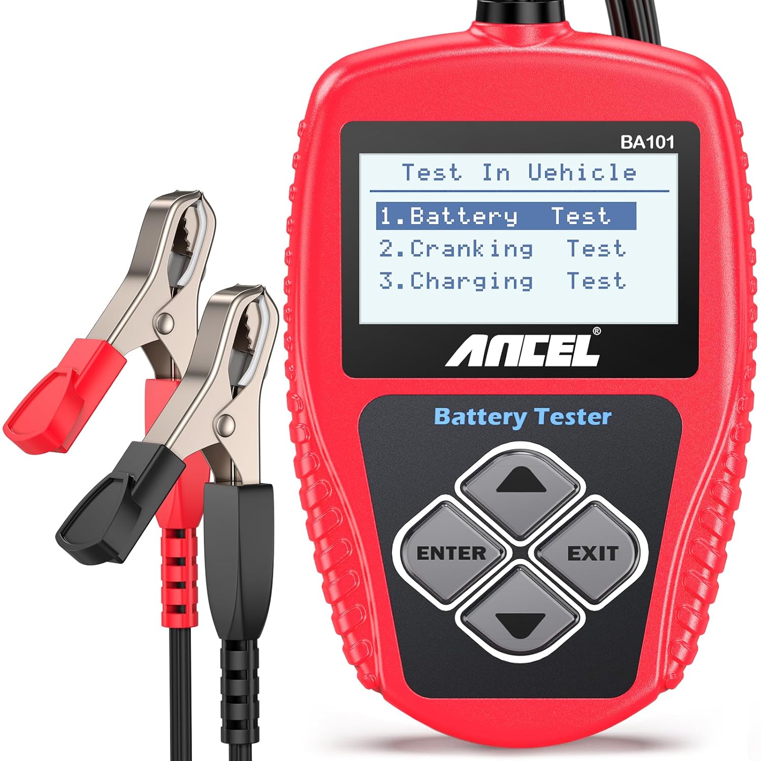 Detalle de ANCEL BA101 12V Car Battery Tester, 100–2,000 CCA, Charging and Cranking Tests