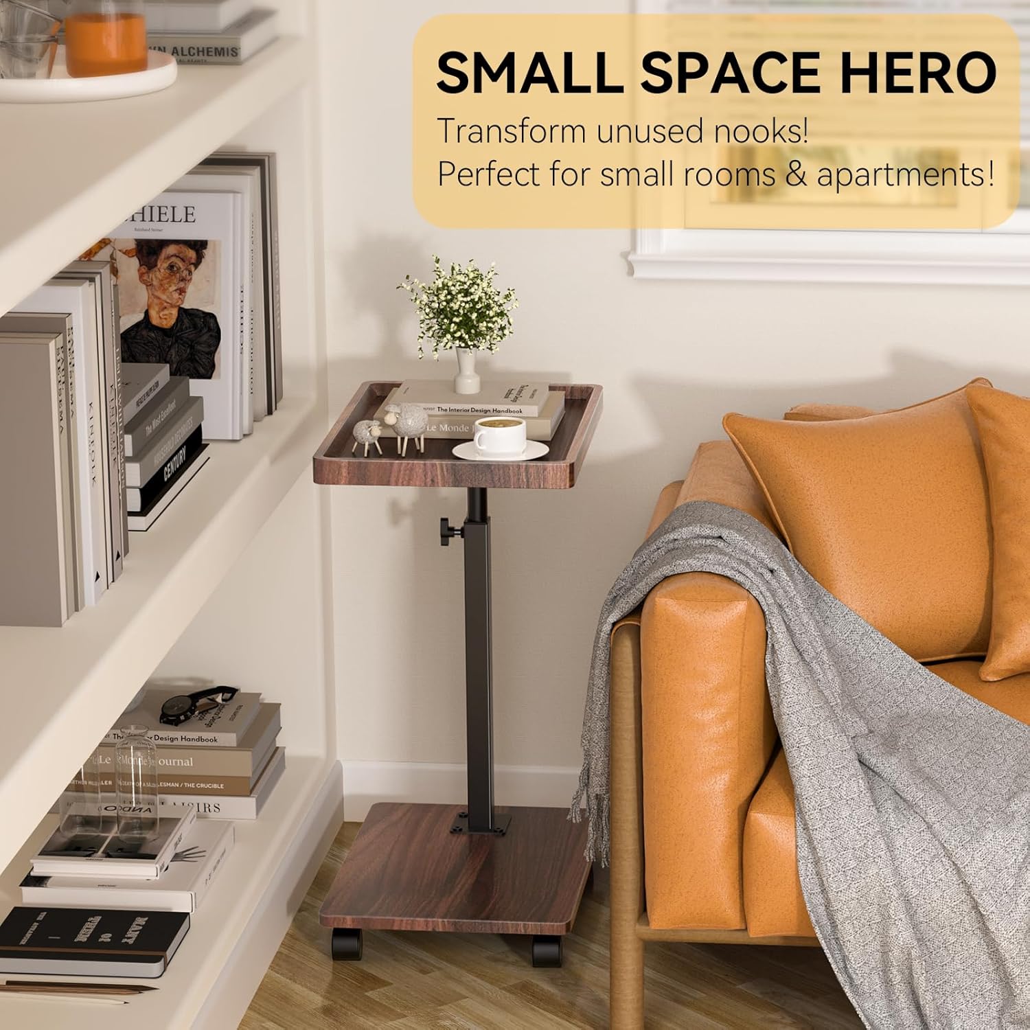 Detalle de C Shaped Side Table 360° Swivel