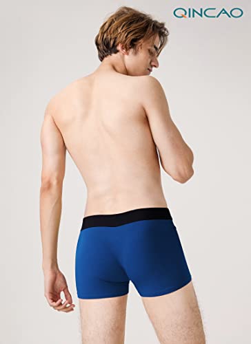Detalle 2 de QINCAO Calzoncillos Boxer para Hombre – Pack de 6, suave y cómodo