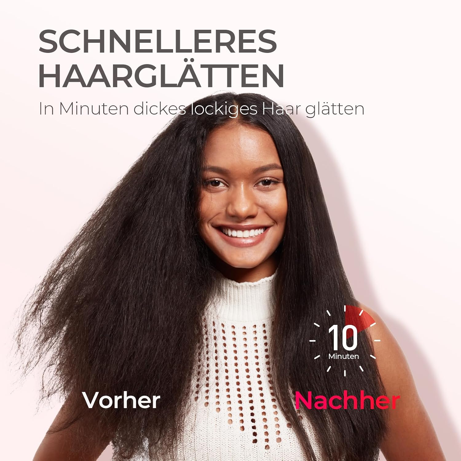 Detalle 2 de TYMO IONIC Plus Haarglättungsbürste 80–230℃ 💇♀