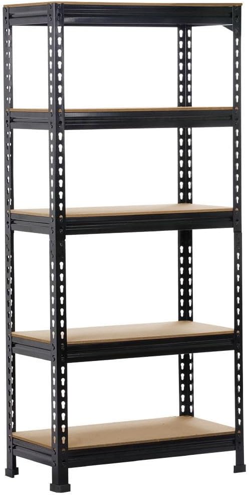 Detalle de Yaheetech Scaffale Metallo Garage – Scaffalatura 150x70x30 cm a 5 Ripiani, carico massimo 150 kg per ripiano