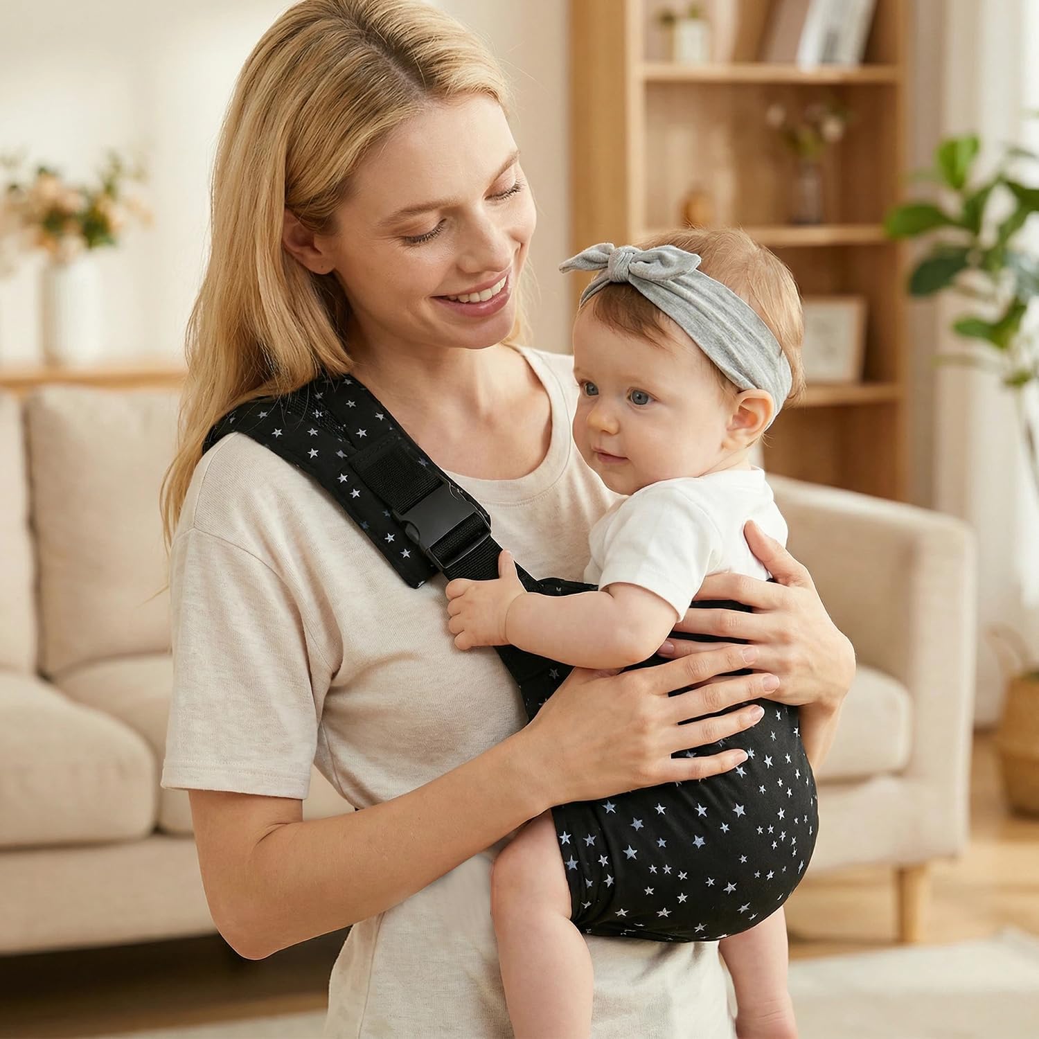 Detalle de Baby Sling Carrier | Adjustable Front & Back for 6 Months to 3 Years