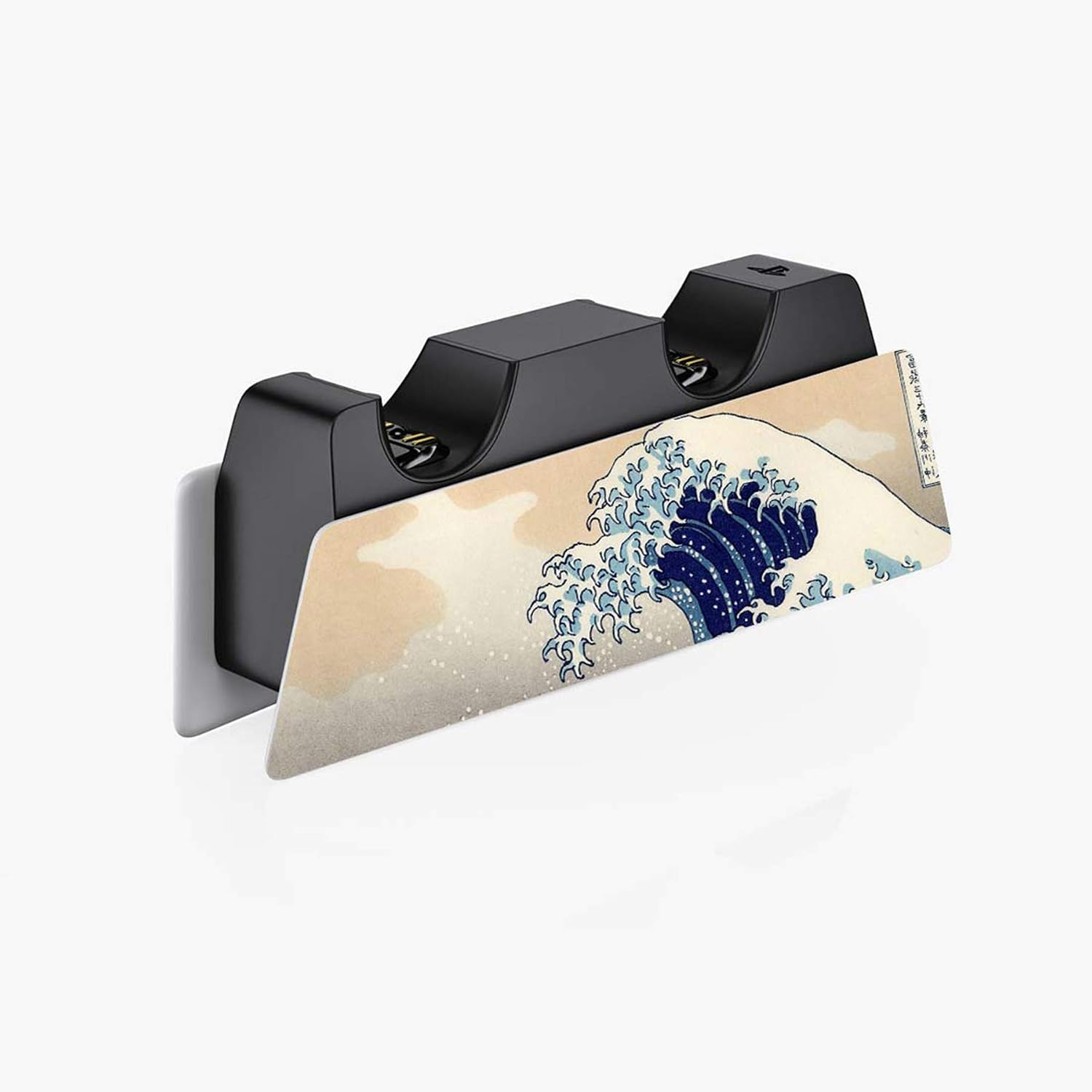 Detalle de PlayVital The Great Wave Full Set Skin Decal for PS5 Disc Edition – Vinyl Stickers for Console, Controller, Charging Station, Headset and Media Remote