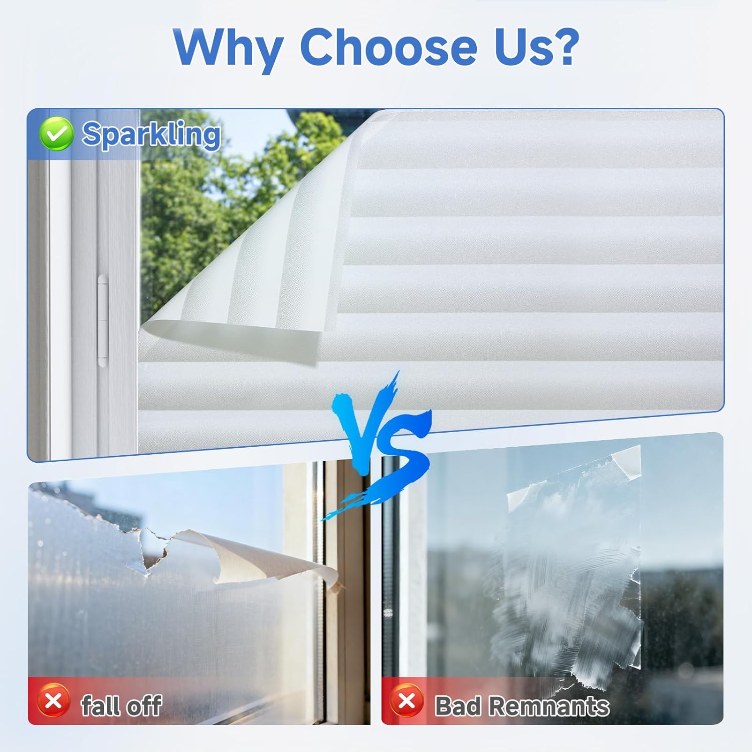 Thumbnail 5 de Lifetree Window Film Privacy for Glass Windows — Frosted Stripe, 90 × 200 cm