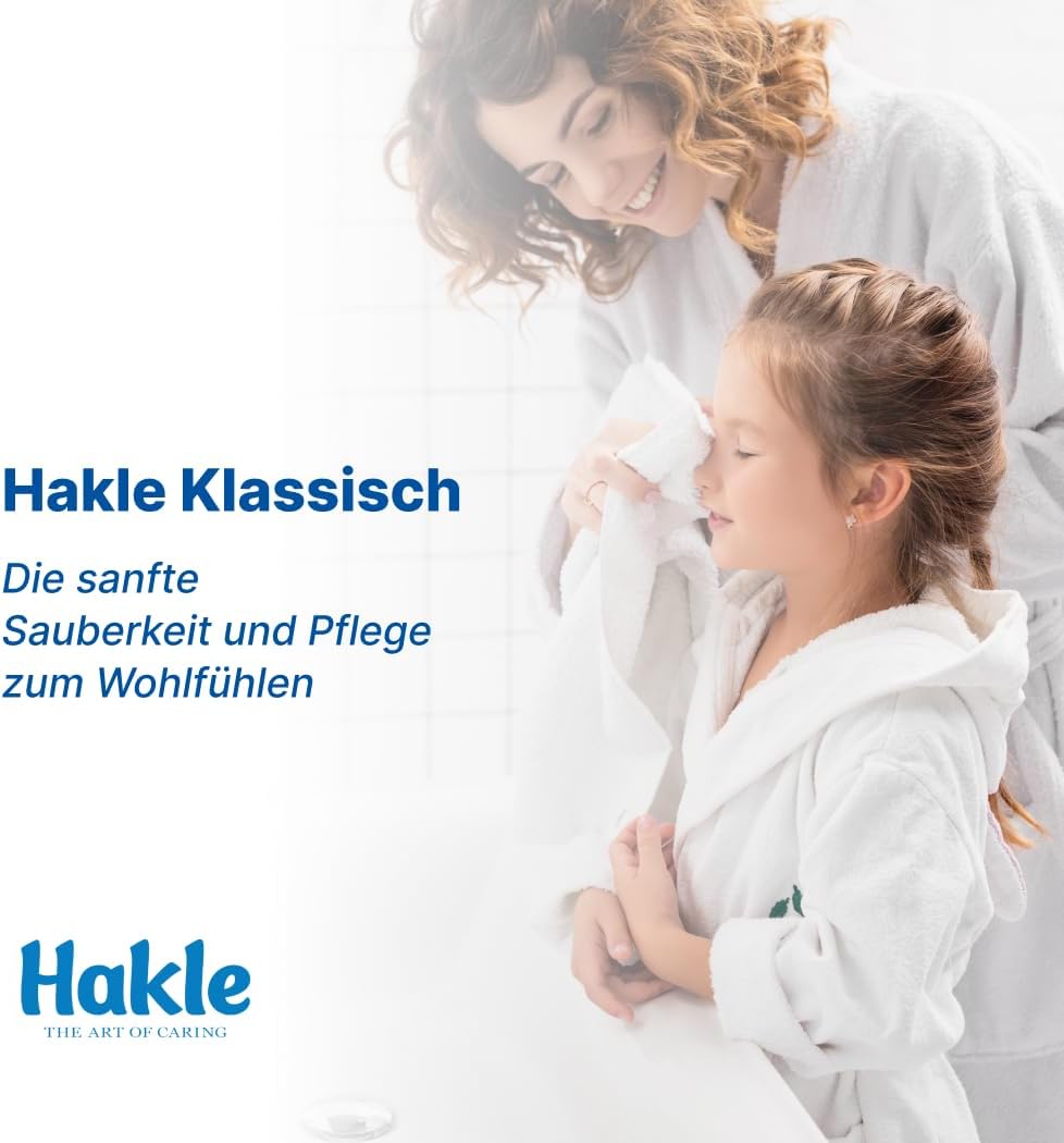 Detalle de Hakle Klassisch Toilettenpapier – 80 Rollen, 150 Blatt pro Rolle, dreilagig, FSC-zertifiziert