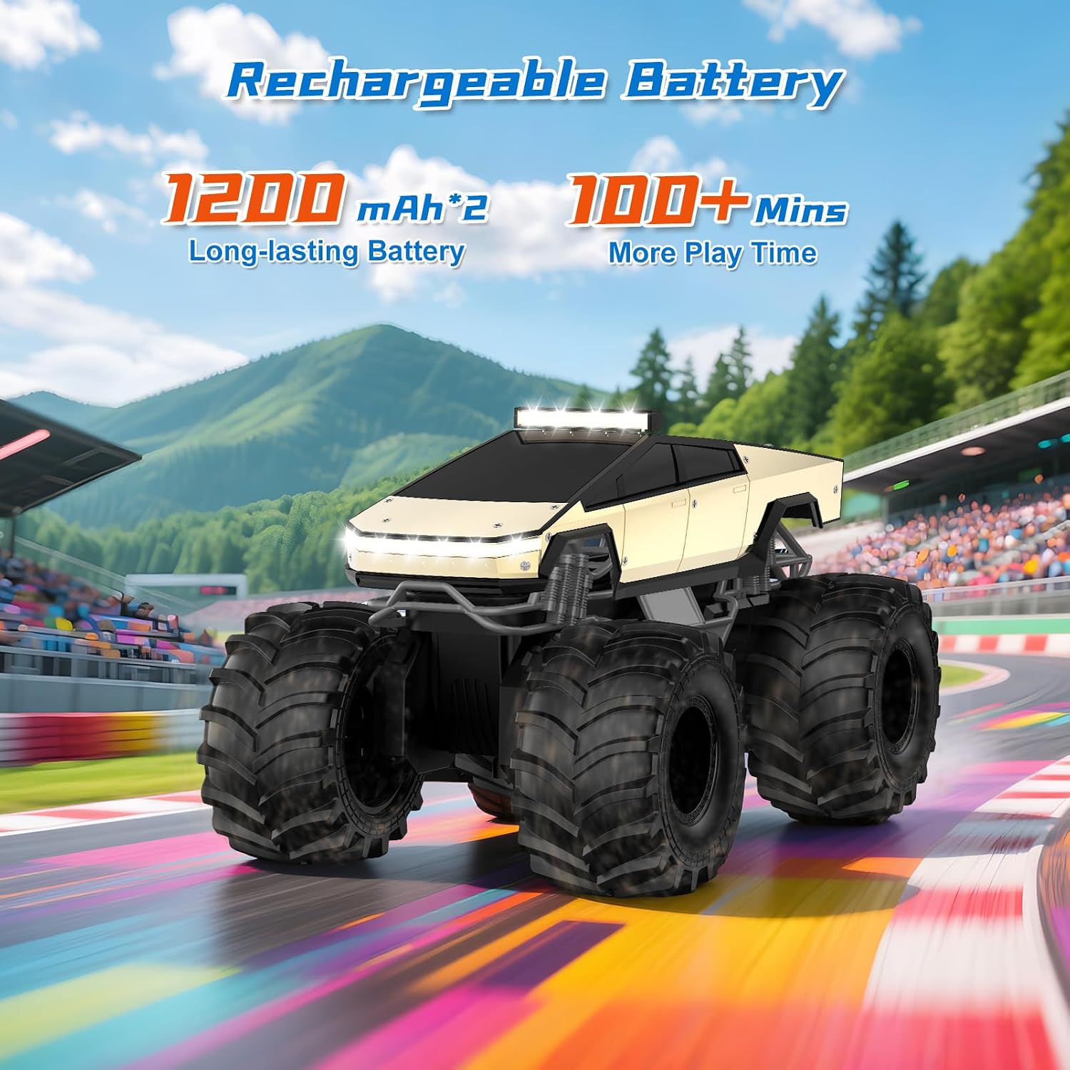Detalle 2 de Dafotil KT912A 1:18 Amphibious RC Monster Truck, 4WD, 2.4 GHz