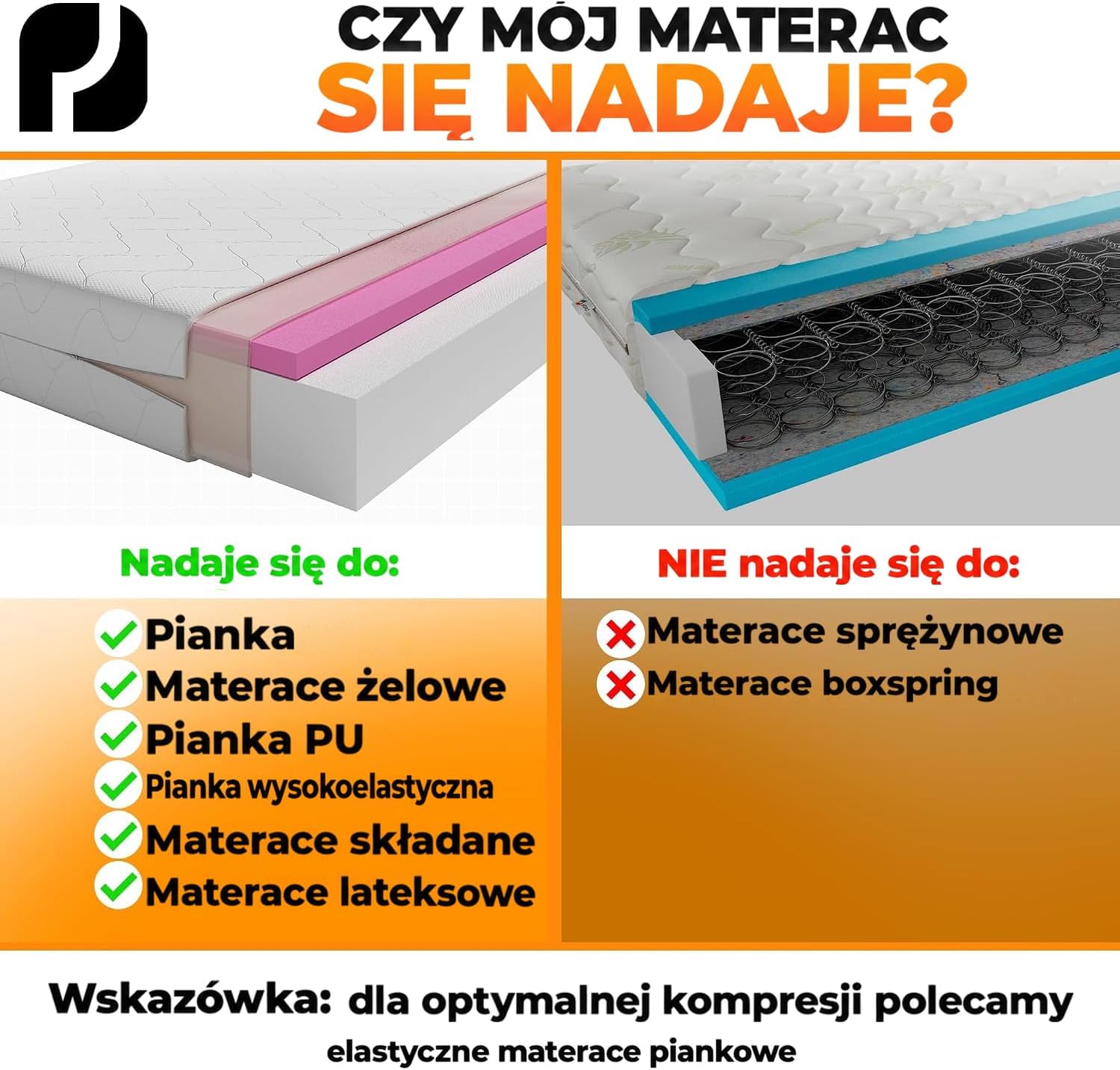 Thumbnail 6 de PACKDUDE PD-VB-BE-P2 – worek próżniowy na materac 240 × 200 cm, do 33 cm