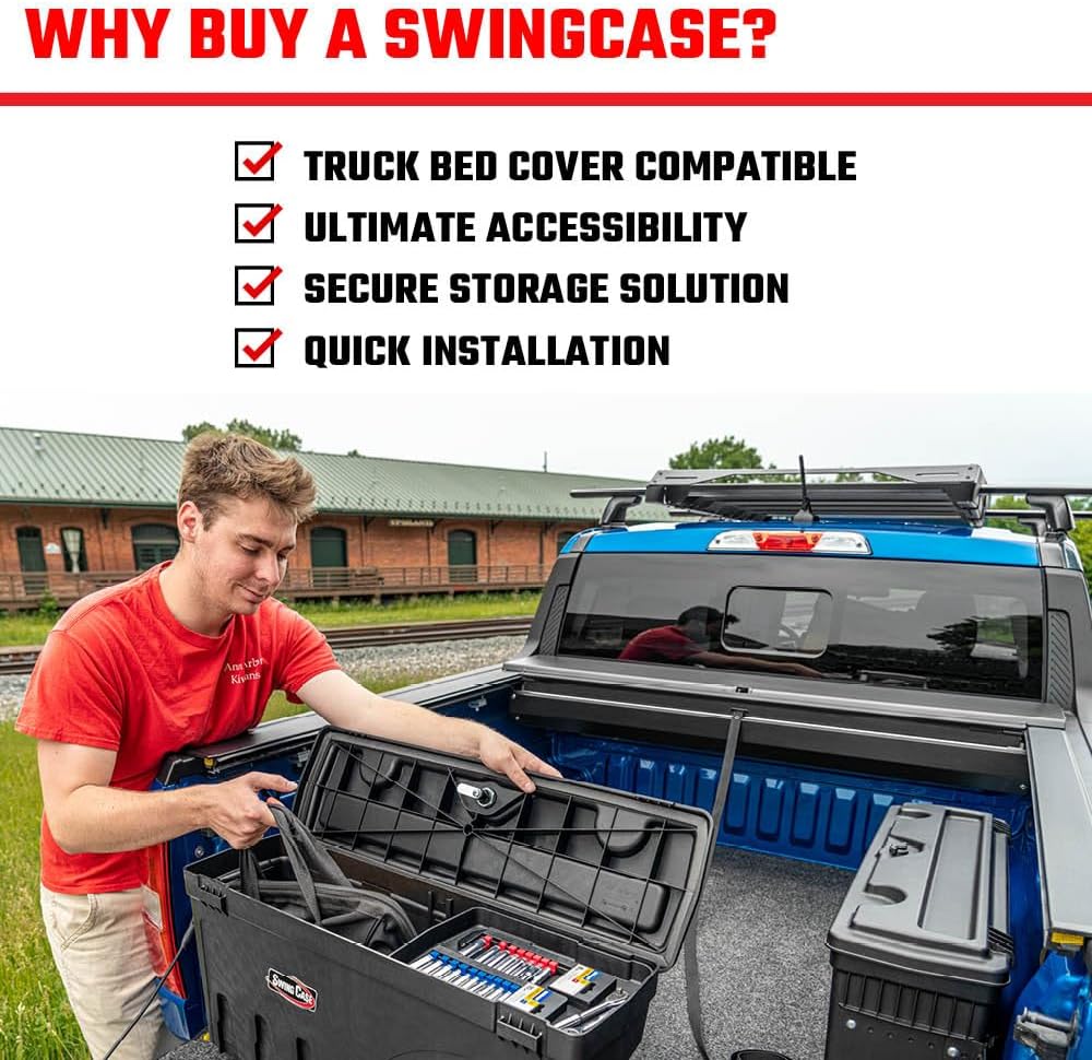 Thumbnail 6 de RealTruck UnderCover SwingCase SC300D Truck Bed Storage Box for Dodge Ram (Driver's Side, 2002-2023)
