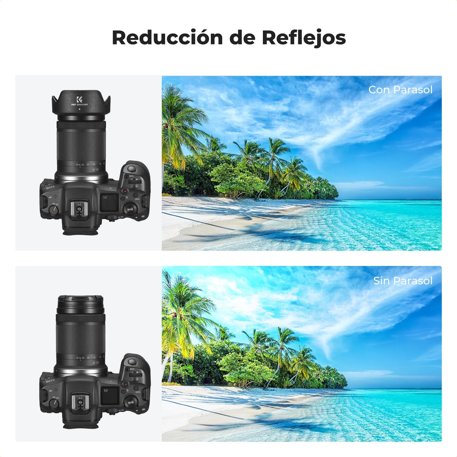 Thumbnail 5 de K&F CONCEPT EW-60F parasol 55 mm