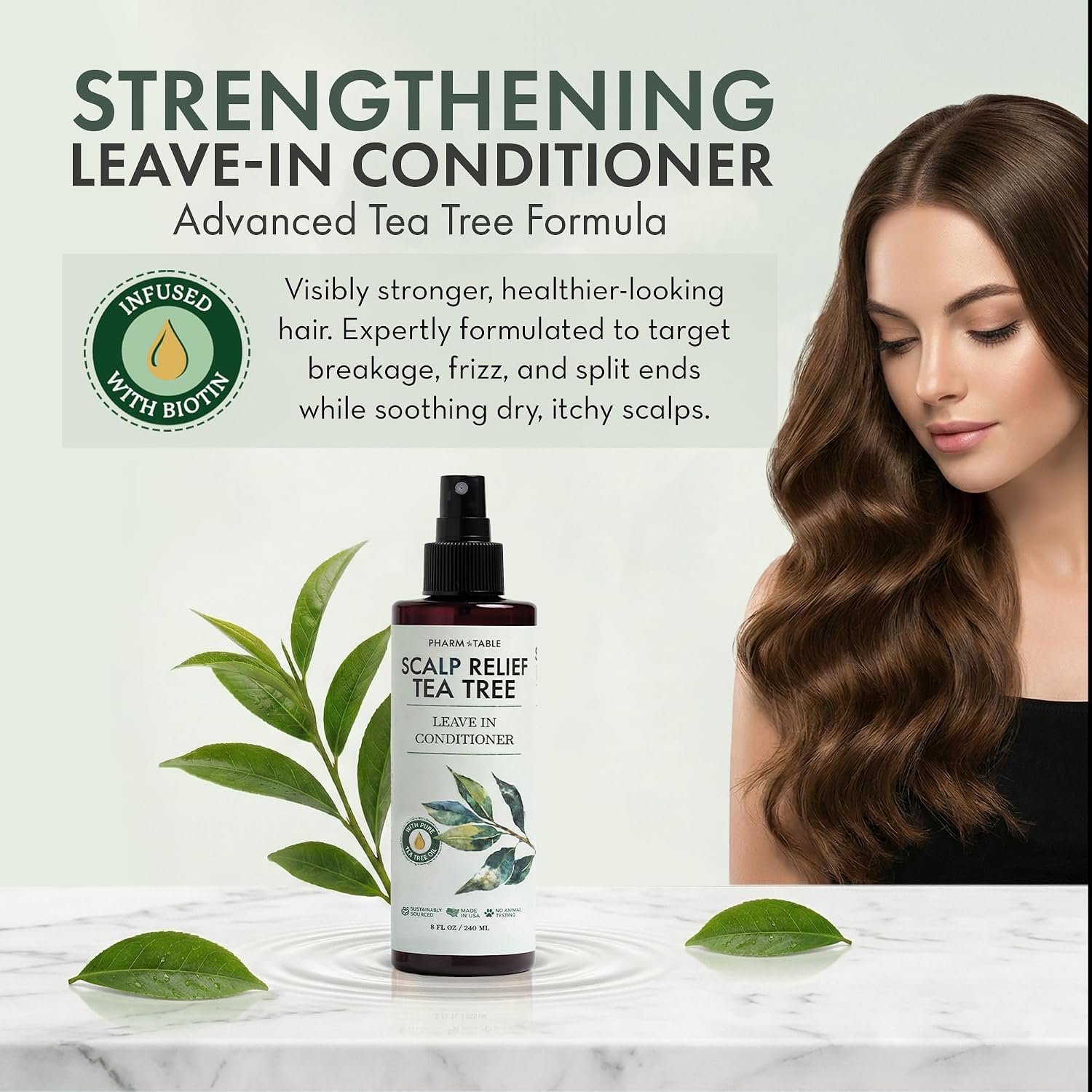 Thumbnail 1 de Pharm to Table Tea Tree Oil Leave-In Conditioner Spray, 8 fl oz