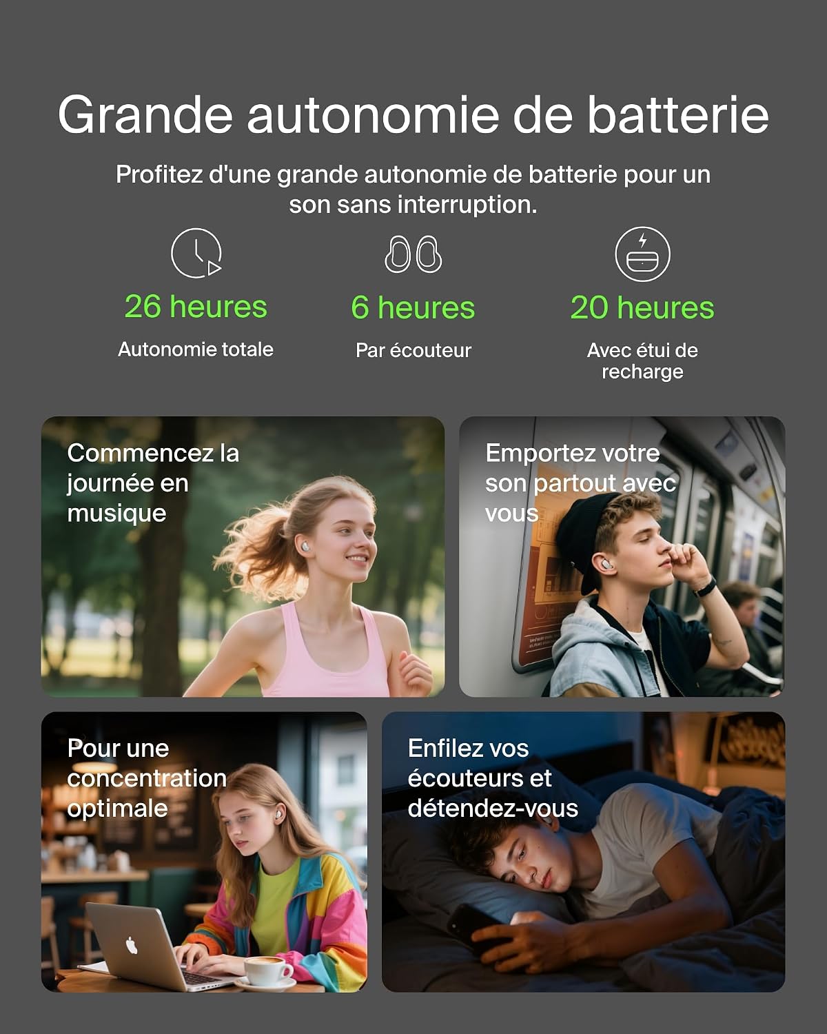 Detalle 2 de Belkin SoundForm Anywhere Écouteurs Bluetooth 26h