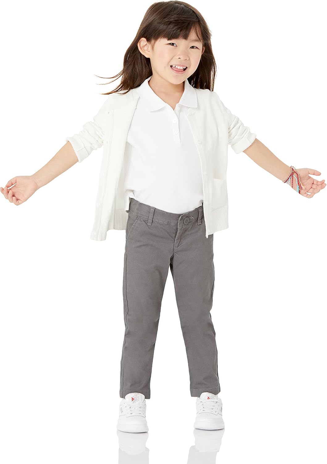 Detalle de Amazon Essentials Girls Uniform Cardigan Sweater