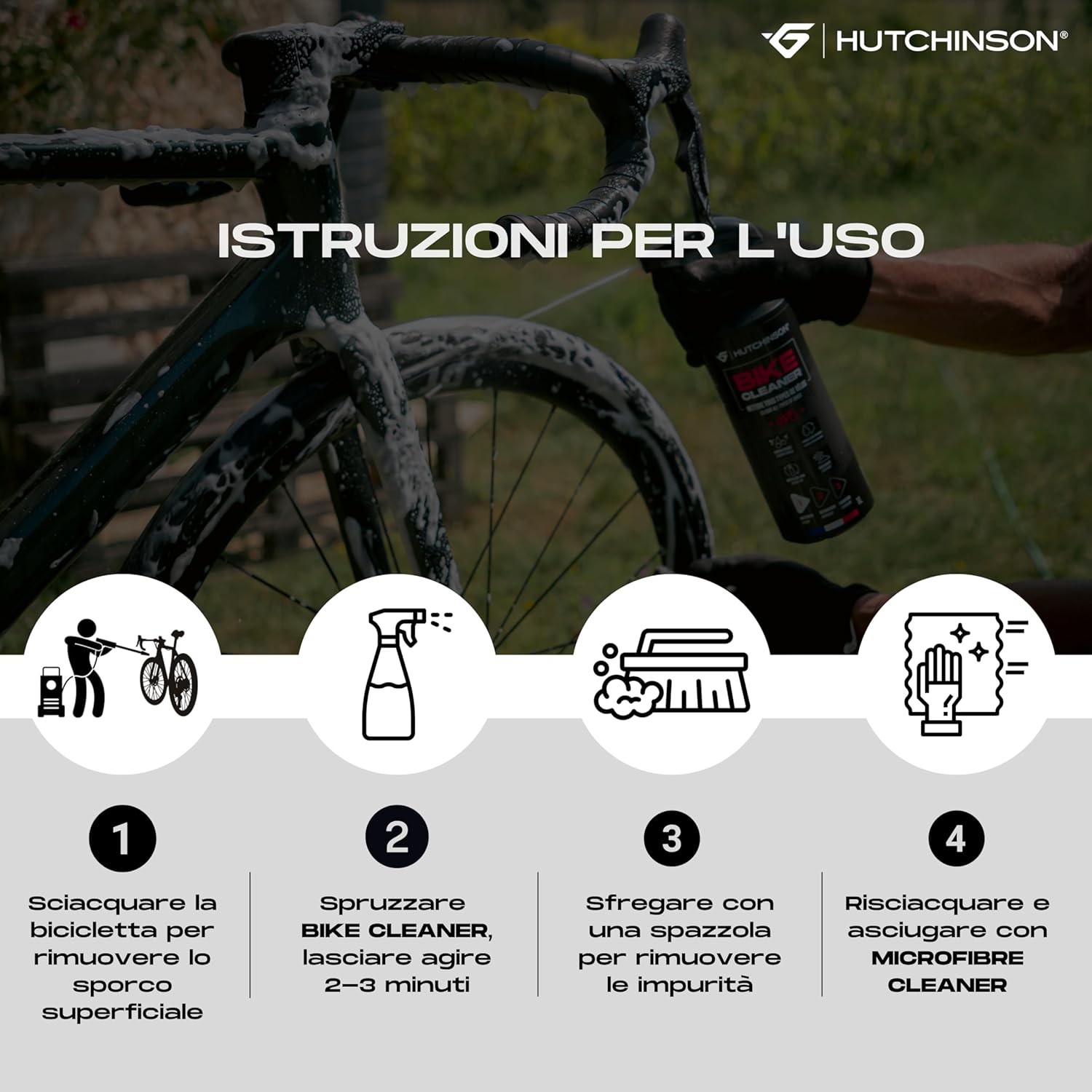 Thumbnail 3 de Hutchinson BIKE CLEANER - Detergente biodegradabile per biciclette ad alte prestazioni (1L)