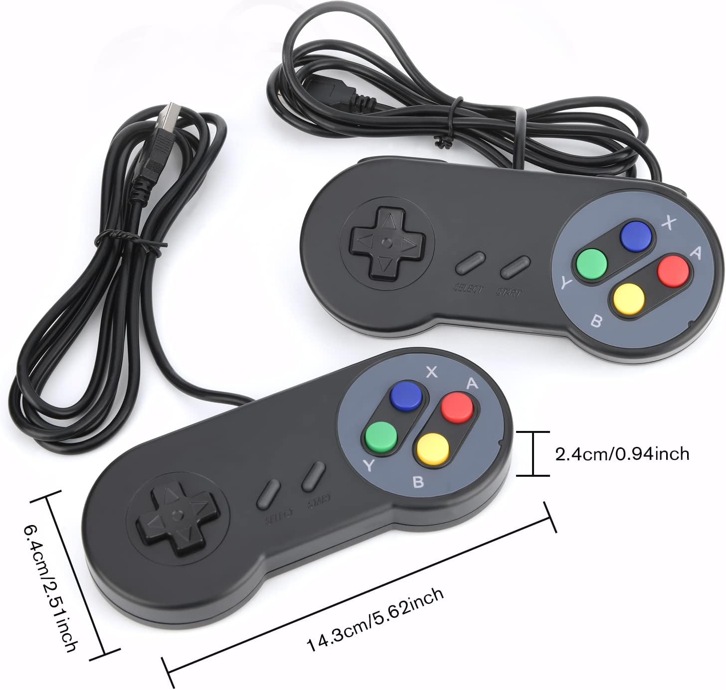 Thumbnail 4 de Rii Gaming GP100 : paire de manettes USB Plug’n Play pour PC, Mac, Linux et TV Box