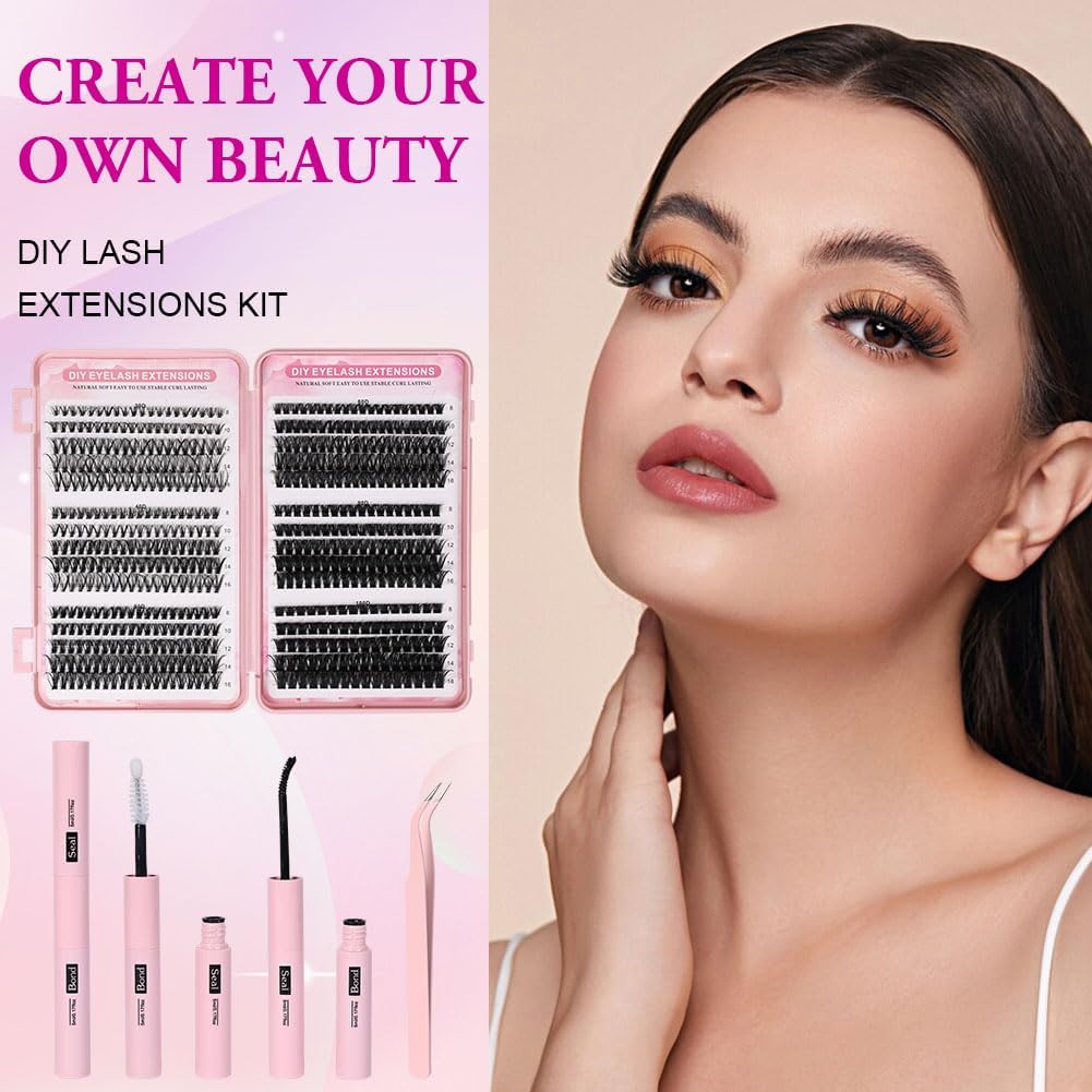 Thumbnail 6 de Aomig A Wispy Cluster Lashes, wimperclusters van polyester, 8–16 mm