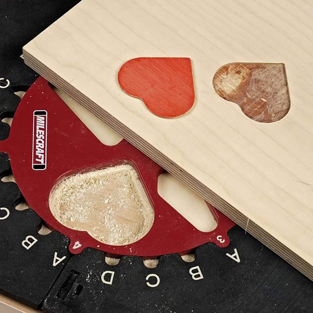 Detalle 2 de Milescraft 1207 Design/Inlay Kit – zestaw szablonów do frezarki z poliwęglanu