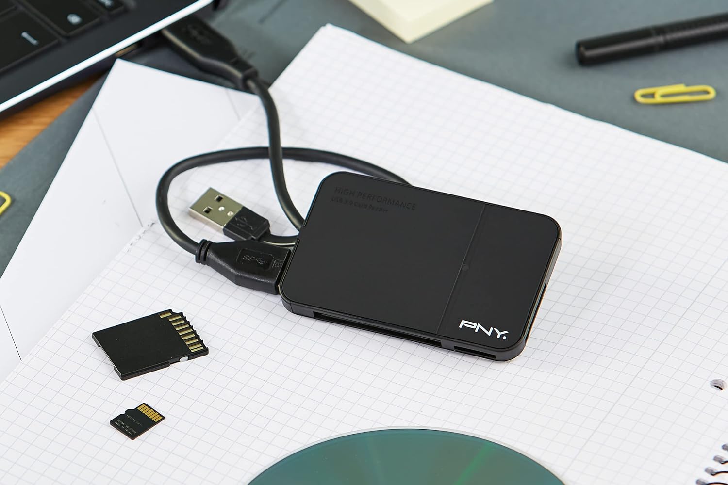 Detalle 2 de PNY FLASHREAD-HIGPER-Bx 🧳 Lector de Tarjetas SD y MicroSD