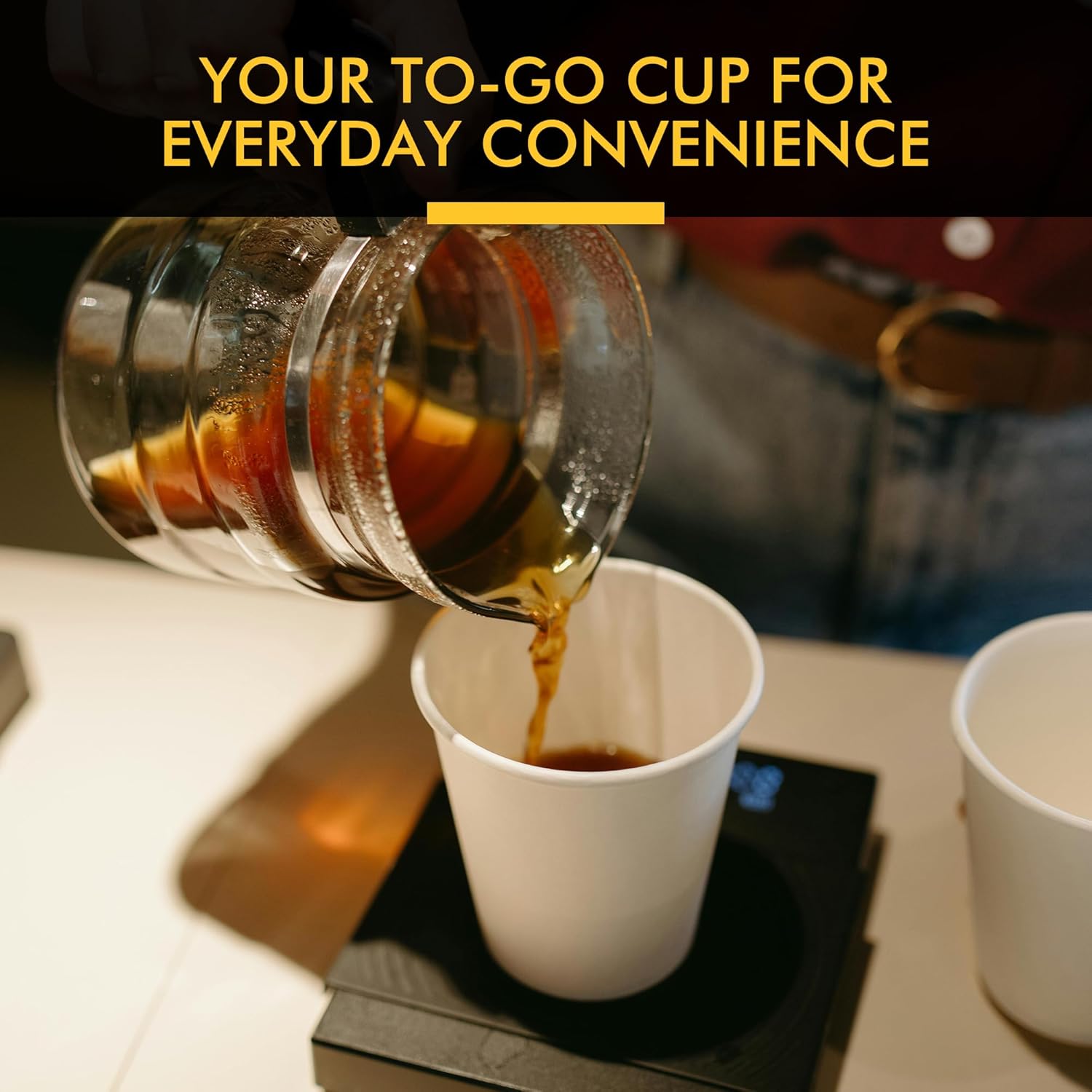 Thumbnail 5 de RACETOP 8 oz Disposable Coffee Cups 500 pack ☕