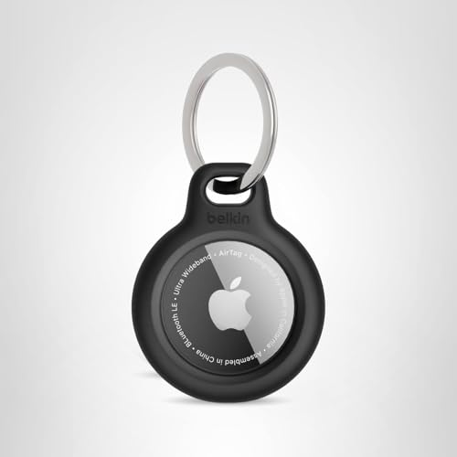 Thumbnail 8 de Belkin Llavero AirTag: Funda resistente a arañazos con frontal abierto y bordes elevados (Negro)