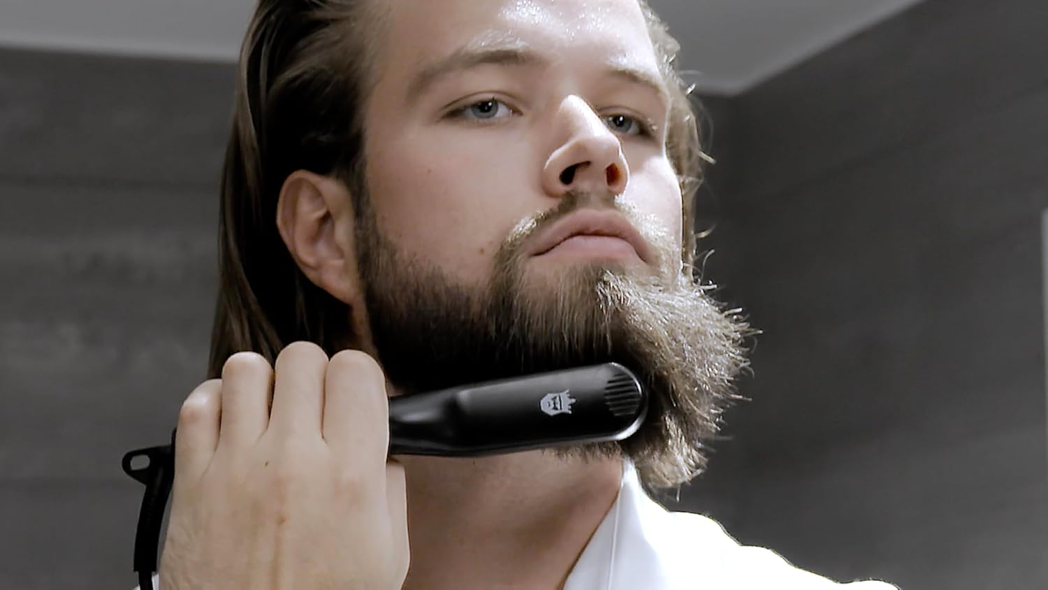 Detalle 2 de Odenson Beard Straightener baardstijlborstel met keramisch verwarmingsoppervlak