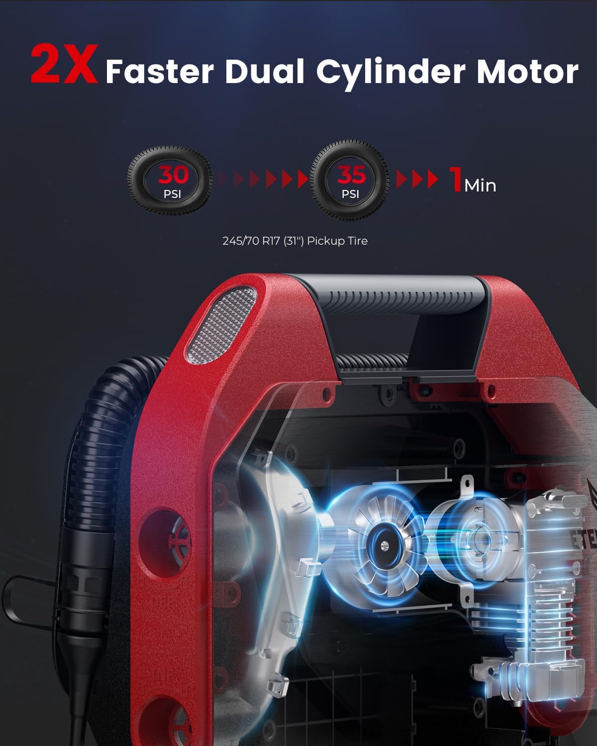 Thumbnail 1 de ETENWOLF VORTEX S6SE 15600 mAh Cordless Tire Inflator