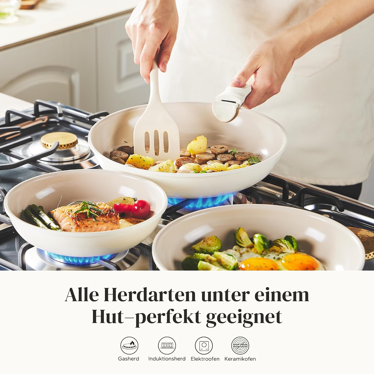 Thumbnail 1 de Redchef Pfannenset 20, 24, 28 cm mit abnehmbarem Griff
