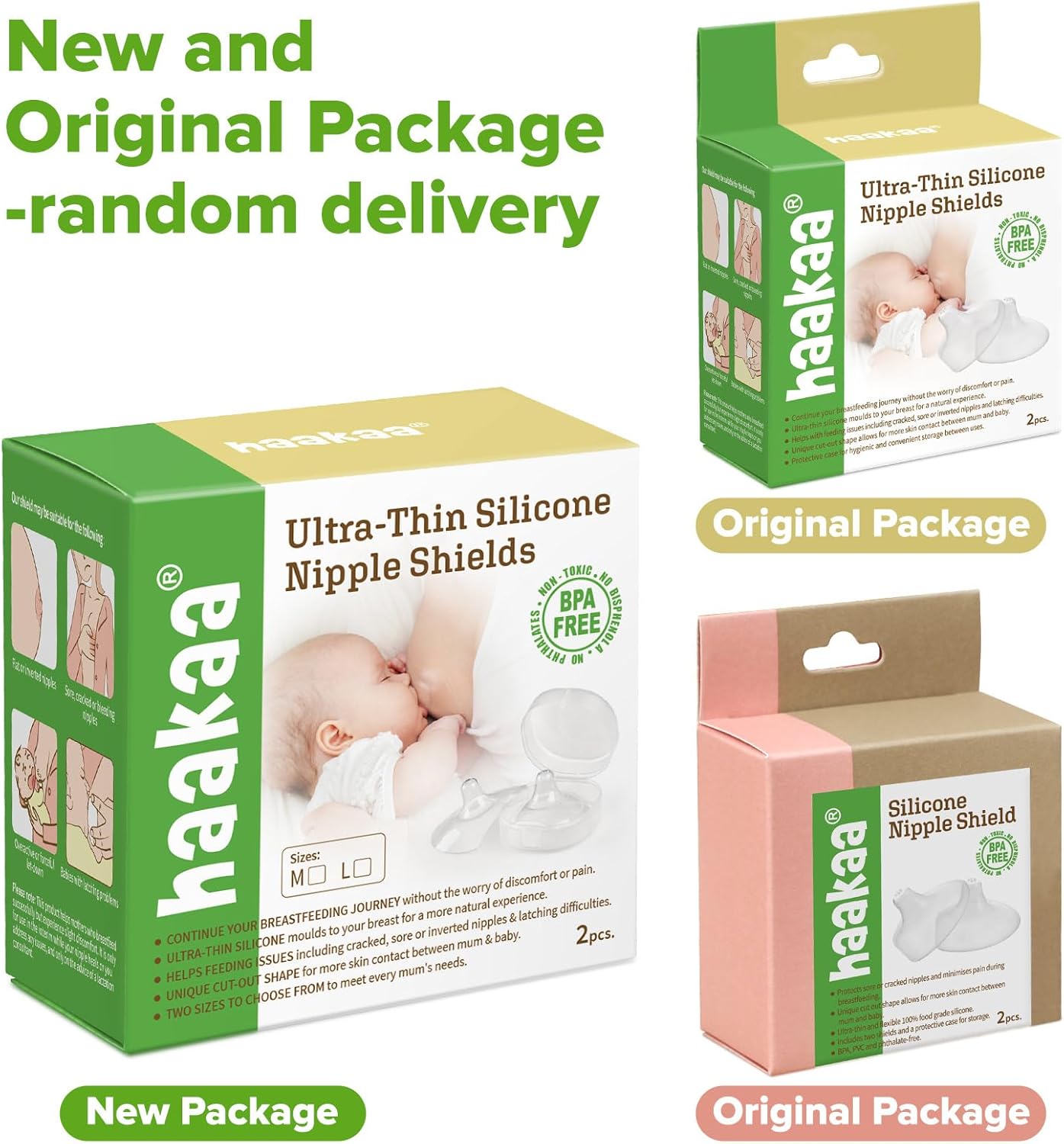 Thumbnail 6 de Haakaa Nippleshield lot de 2 protège-tétons en silicone pour allaitement (avec étui de transport ultra fin)