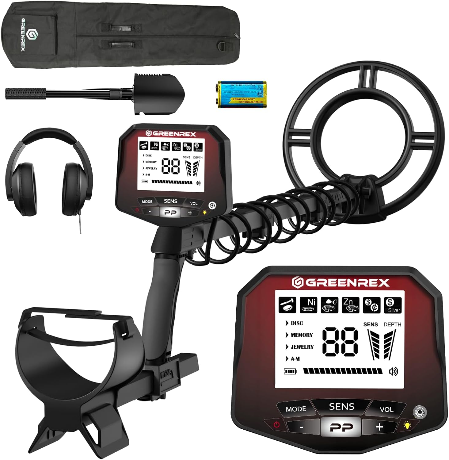 Detalle 2 de GreenRex metal detector for gold, IP68