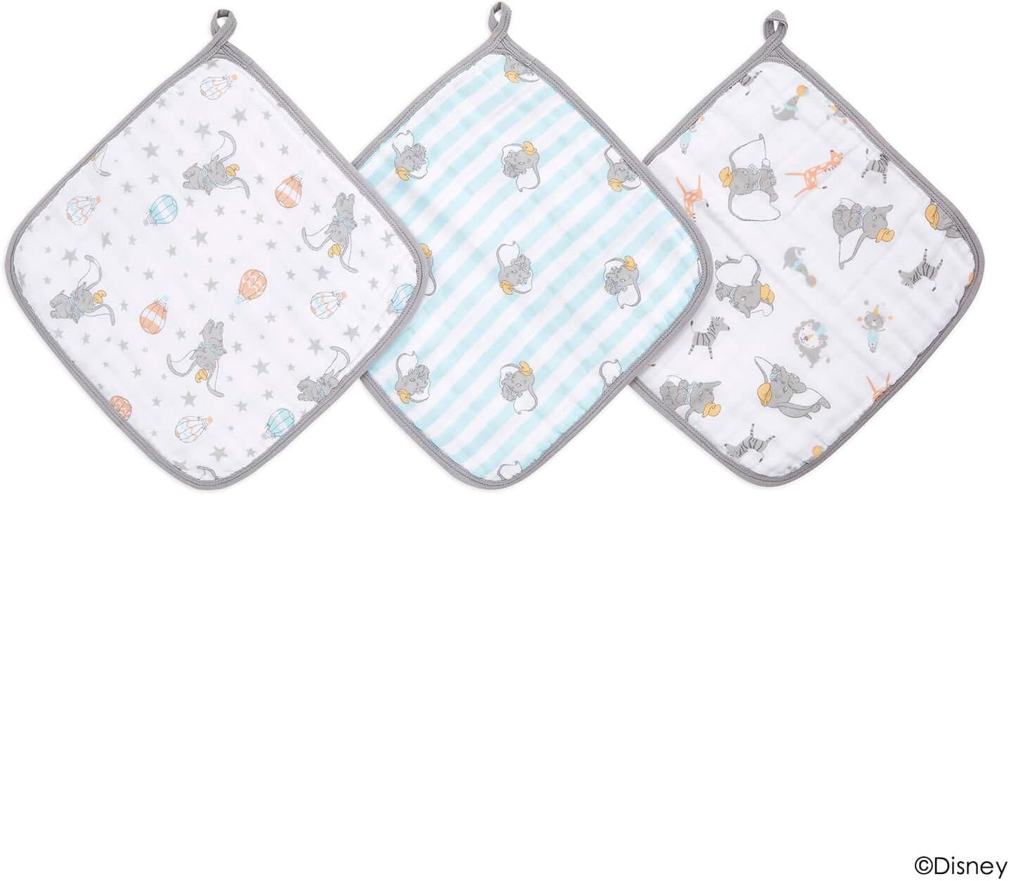 Detalle 2 de aden + anais essentials WCADAEDEWCC30006DIJB ウォッシュクロスセット 3枚組 ミッキーデザイン