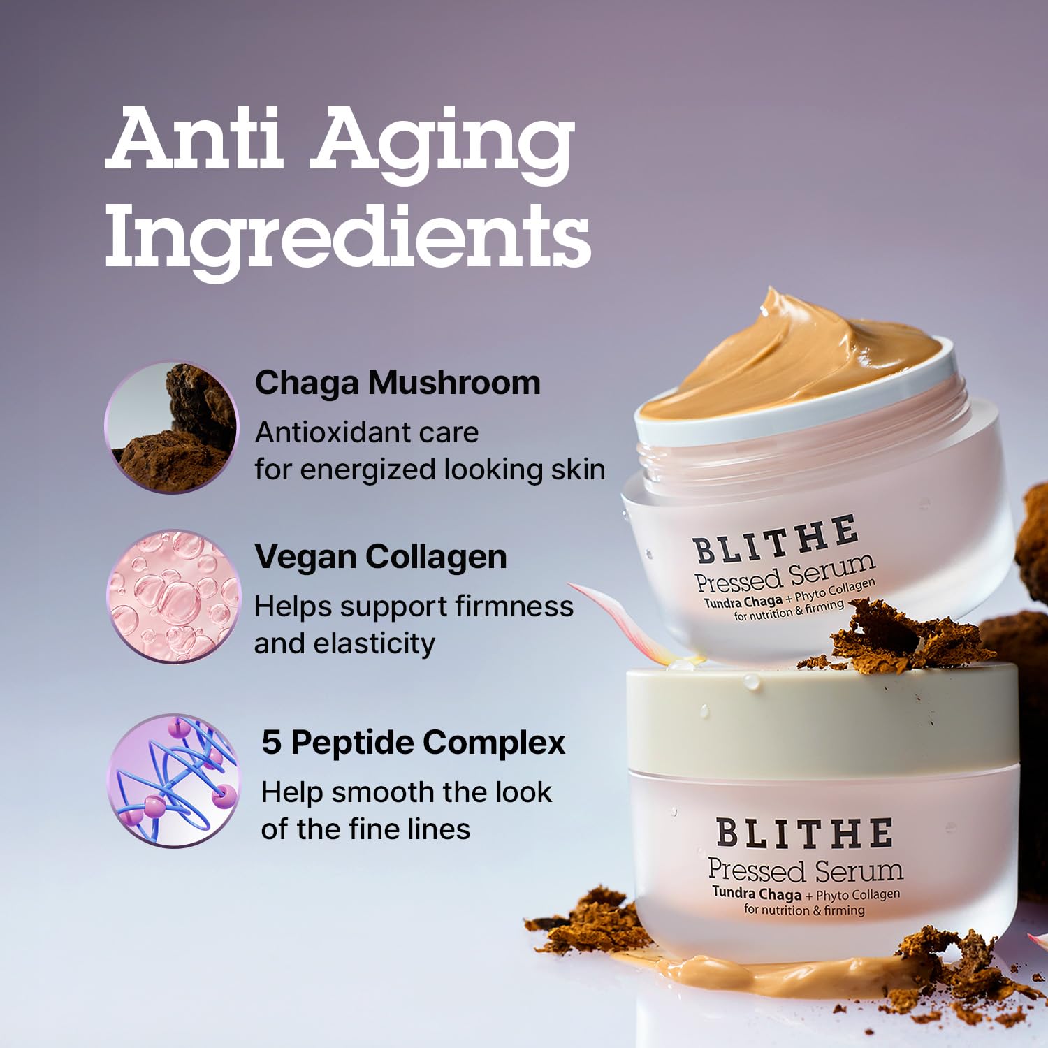 Thumbnail 4 de BLITHE Pressed Serum Tundra Chaga with Peptide & Collagen