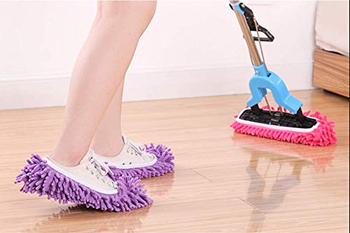Detalle de Tamicy NARF5_02215 Microfiber Mop Slippers, Washable 5-Pair Set