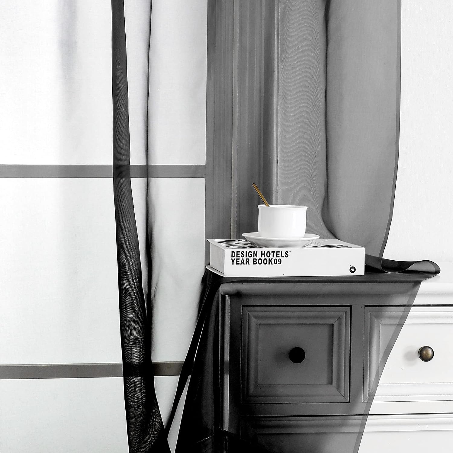 Thumbnail 1 de OWENIE Sheer Curtains 96-Inch Length