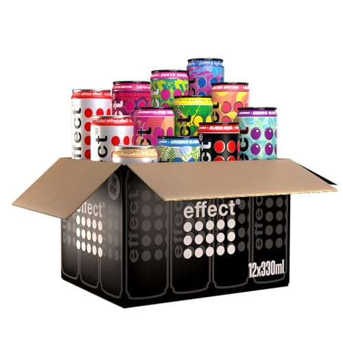 effect Probierpaket Energy Drink – 12 x 0,33 l Dosen in einer Box (alle Sorten)