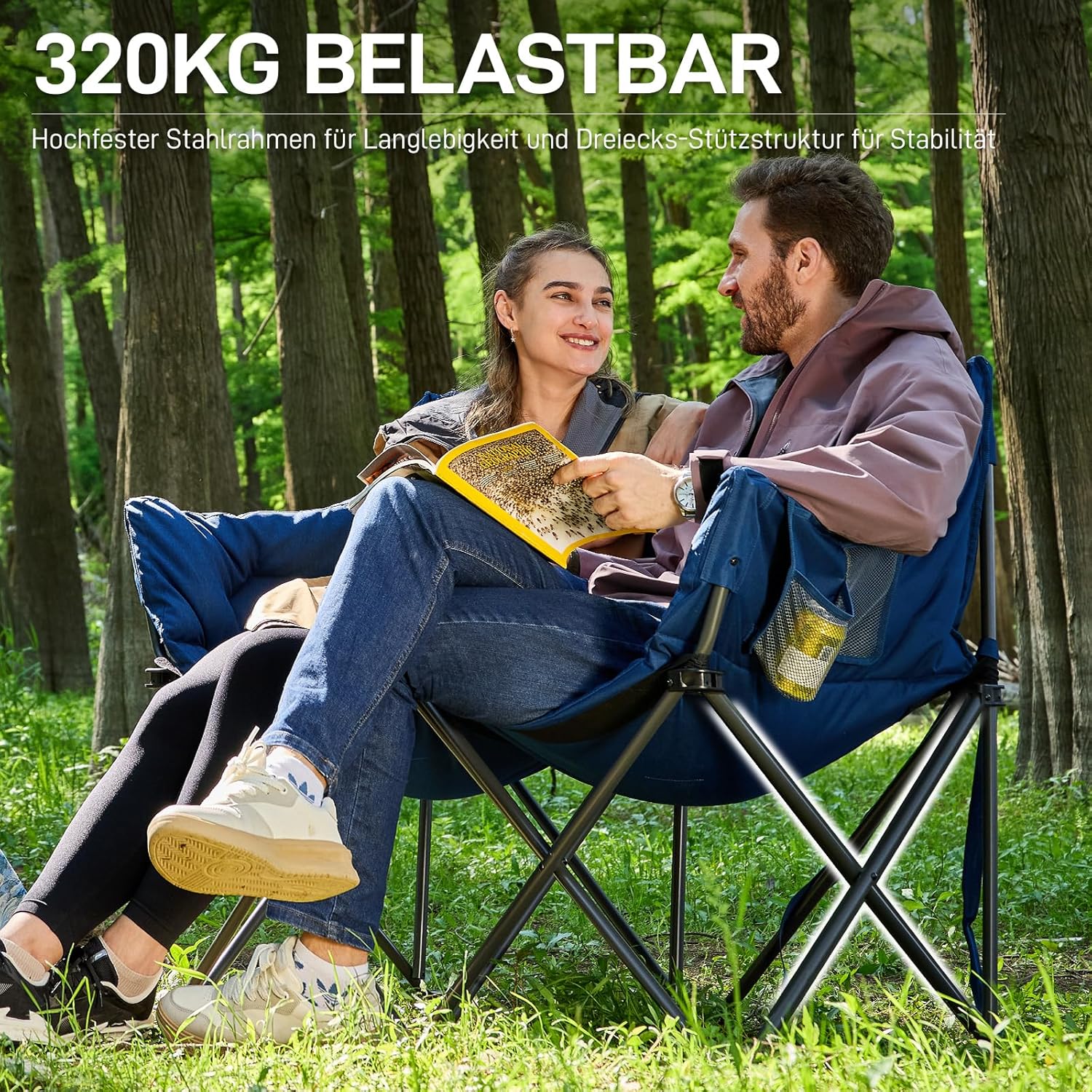 Thumbnail 5 de EVER ADVANCED Campingstuhl 124 cm