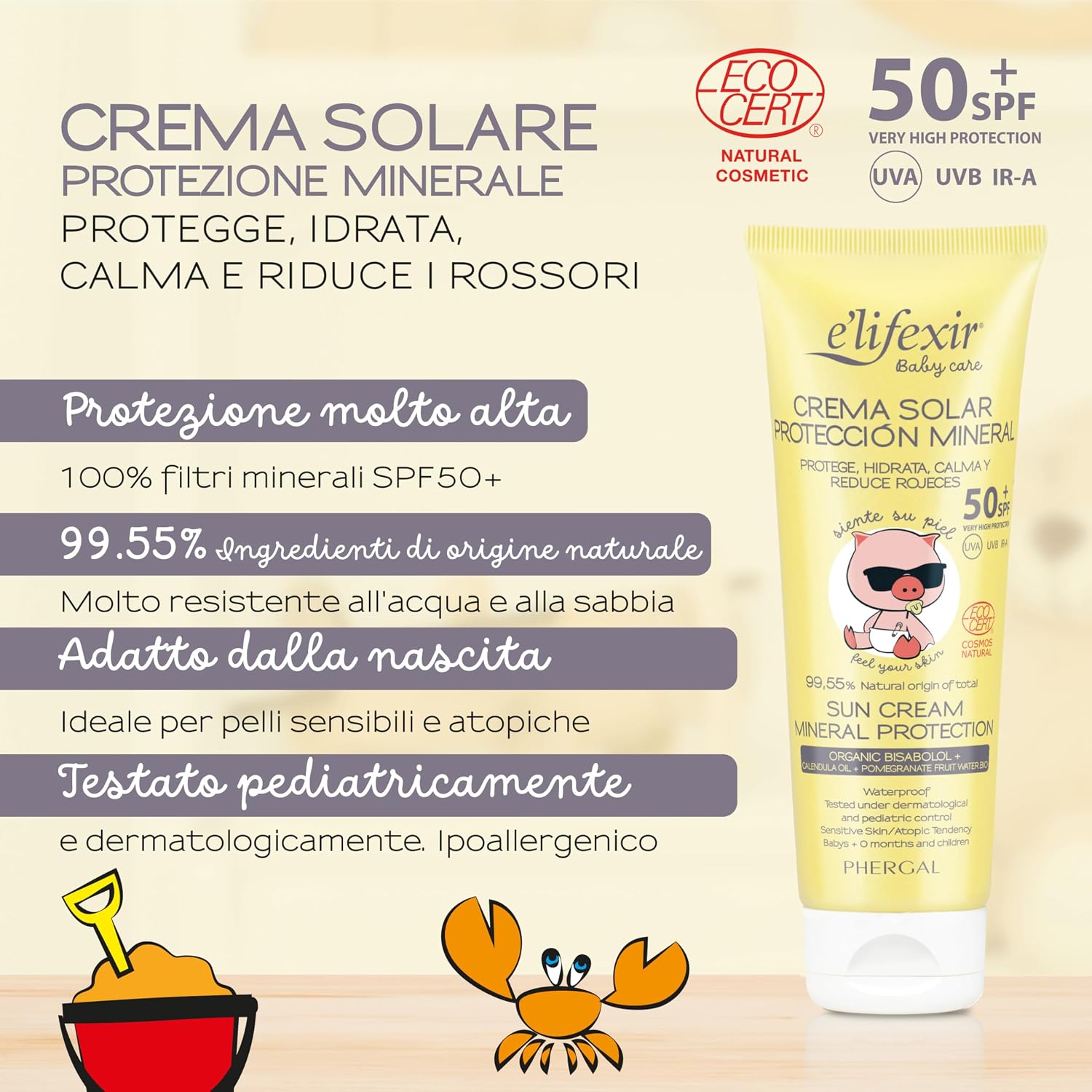 Thumbnail 1 de E'LIFEXIR BabyCare crema solare minerale 50+