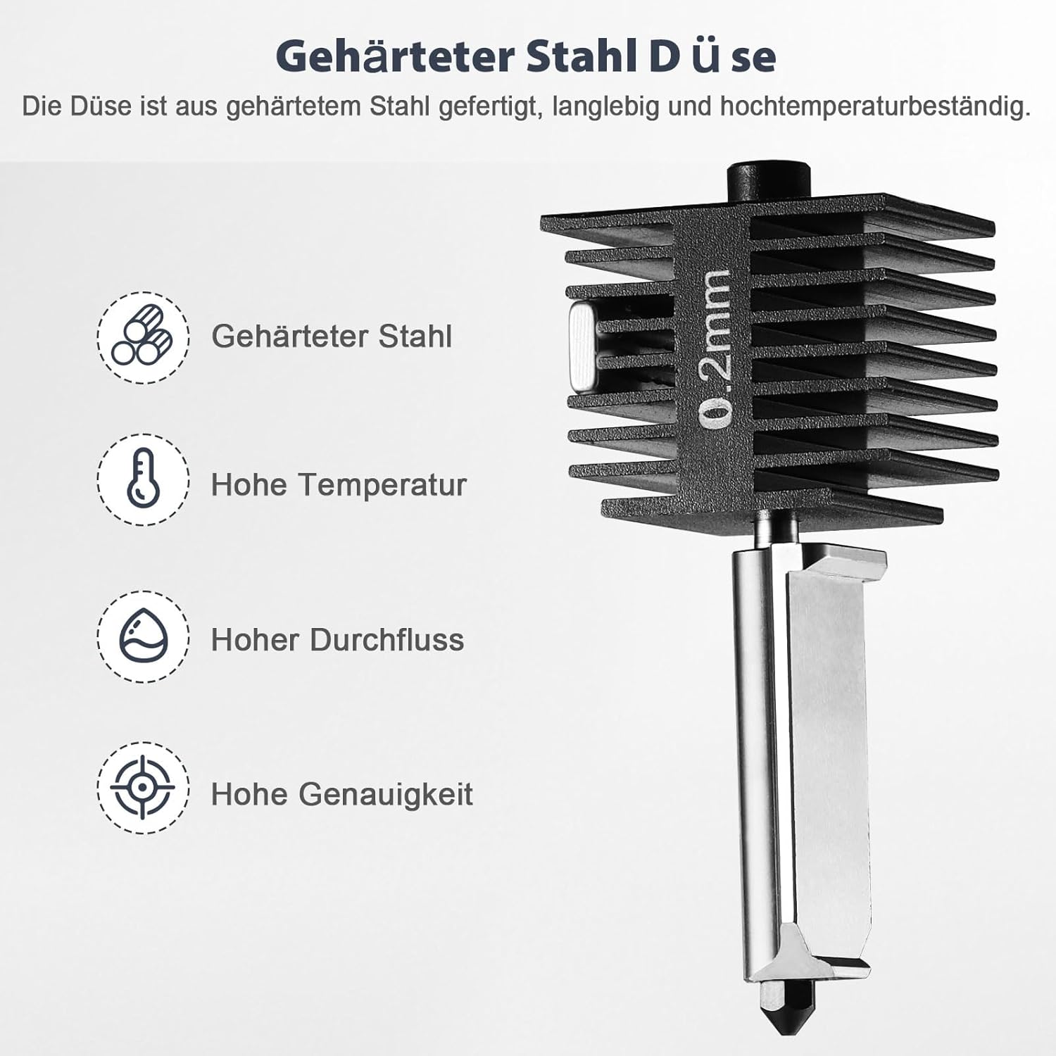 Thumbnail 5 de JIZZU A1 Mini Upgrade Hotend Kit – Keramik-Heizung mit 0,4/0,6 mm Düsen für Bambu Lab A1/A1 Mini