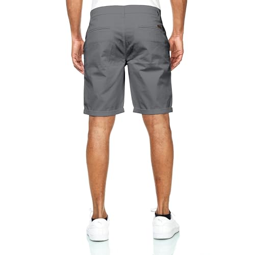 Detalle 1 de Smith & Solo Kurze Hosen Herren – Chino Shorts aus Baumwolle, Anthrazit, Größe 30