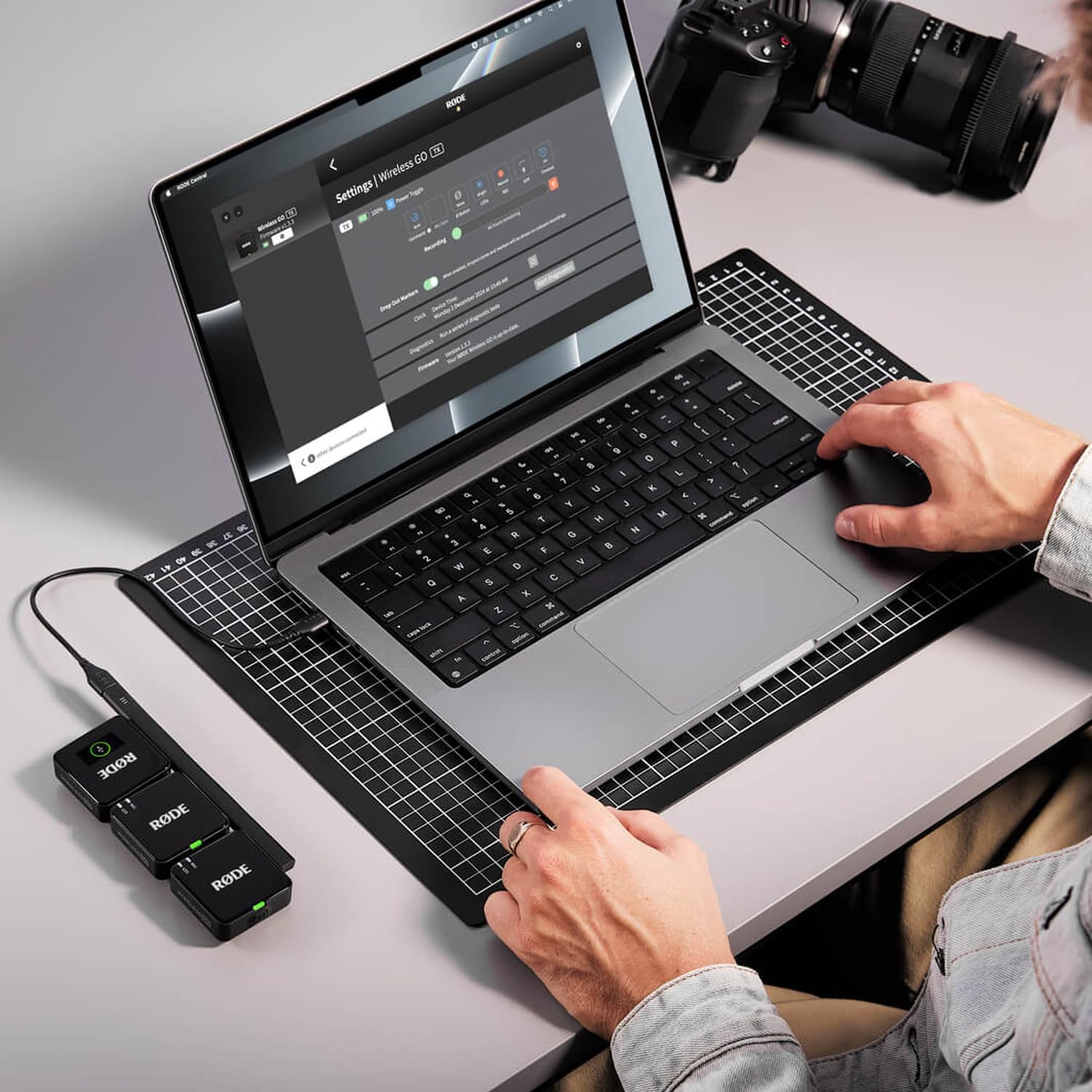 Detalle 2 de RØDE Wireless GO Gen 3 – Kompaktes kabelloses Mikrofon-System für Kamera, Smartphone und Computer