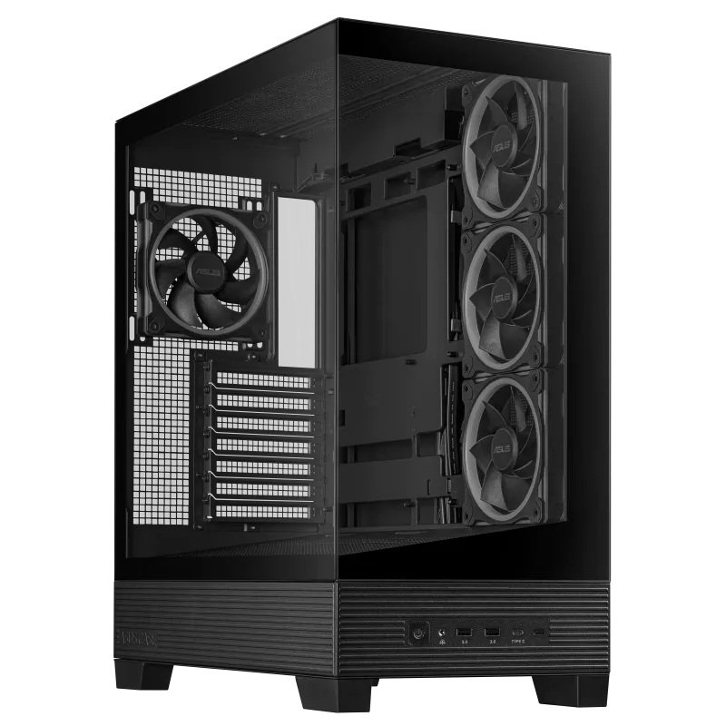 Thumbnail 3 de ASUS A31 PLUS caja mid tower ATX doble cristal templado negra 🖥