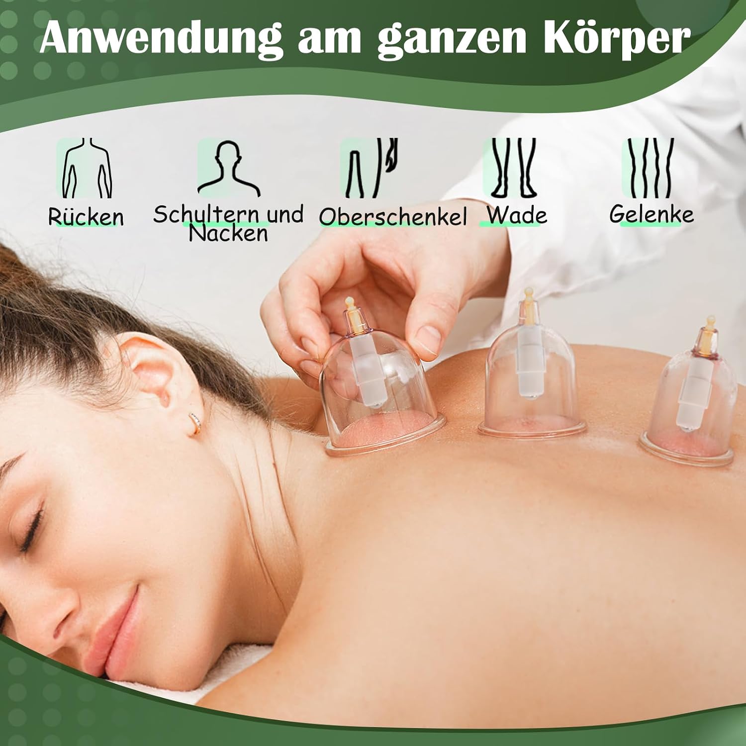 Thumbnail 4 de Schröpfset mit Vakuumpumpe 22 Teilig