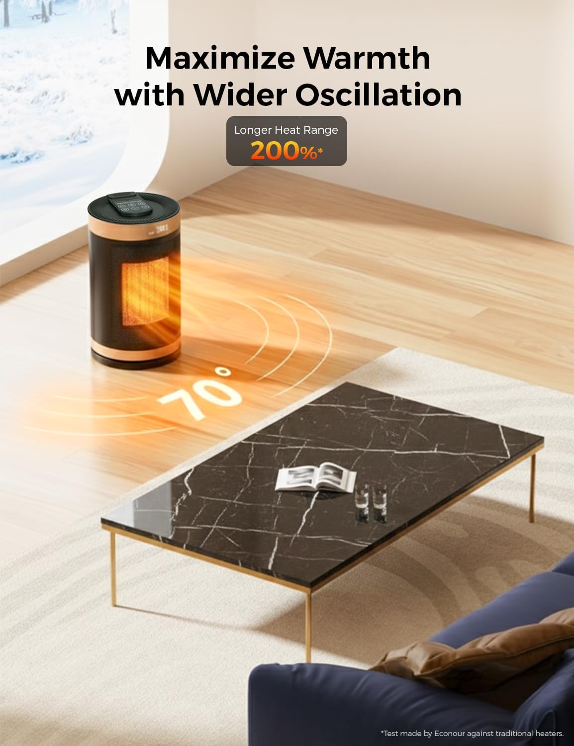 Thumbnail 5 de EcoNour Electric Heater 1500 W space heater