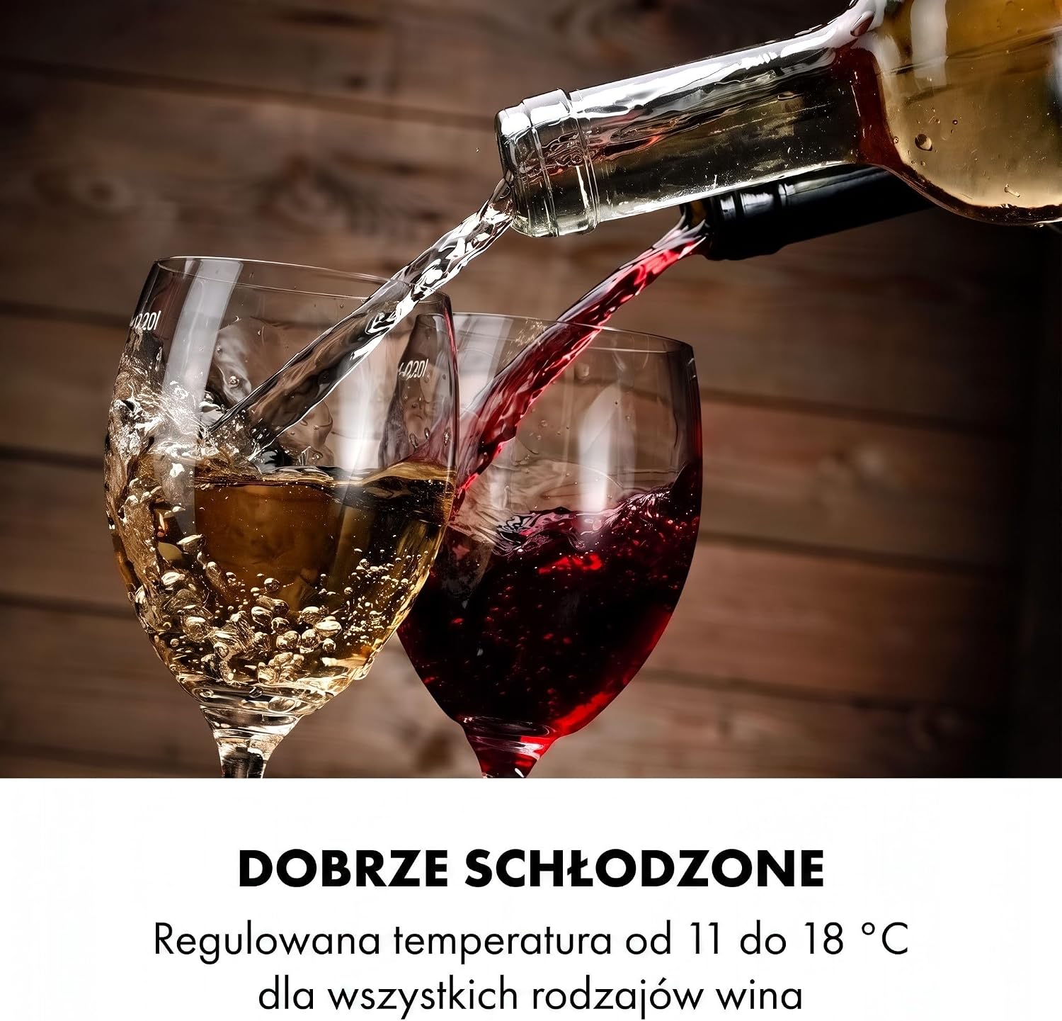 Detalle de Klarstein Bellevin 5303862 Wine Cooler, 23 L, UV-Protected Glass Door