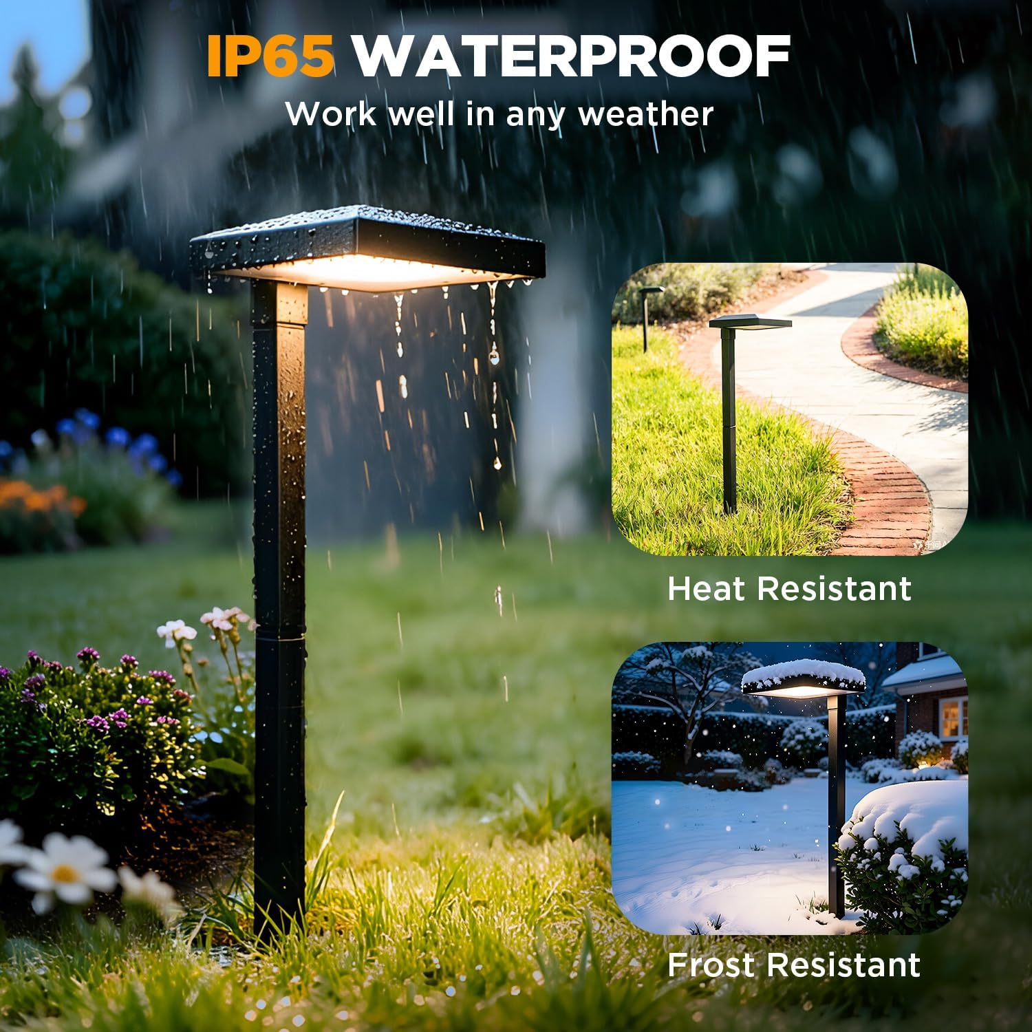 Detalle de LUTEC low-voltage pathway lights 12V